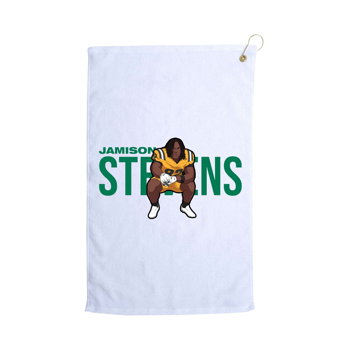 Golf Towel — Player Name in White