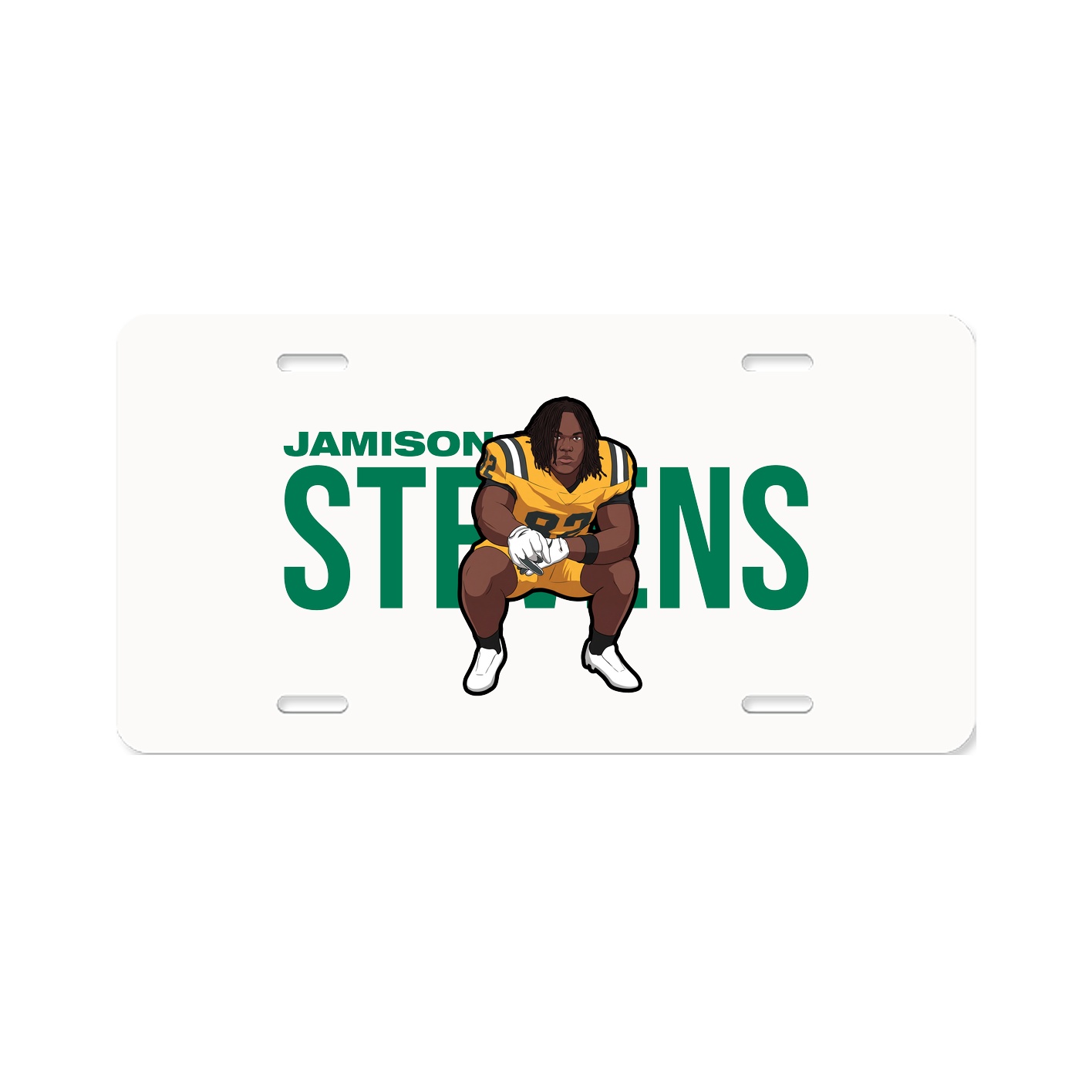License Plate — Player Name in Classic