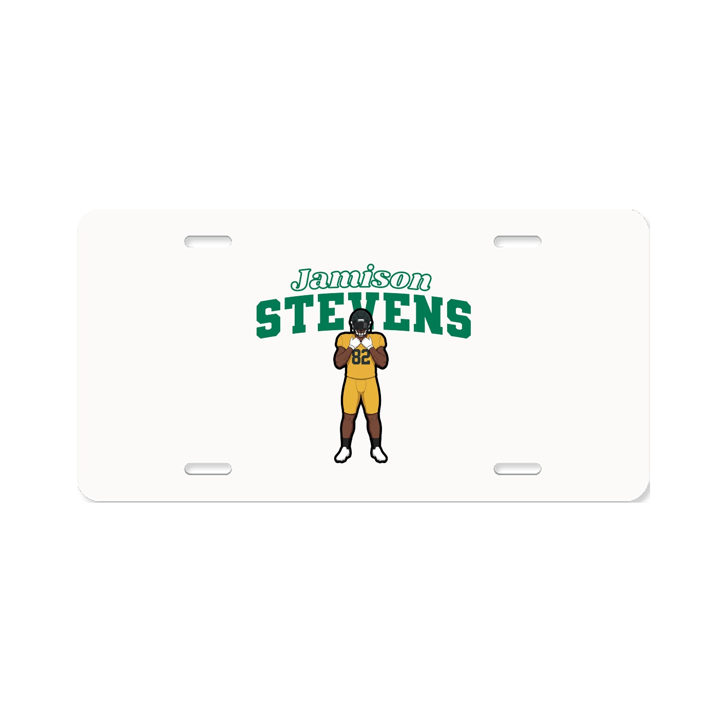 License Plate — Name Arch in Classic