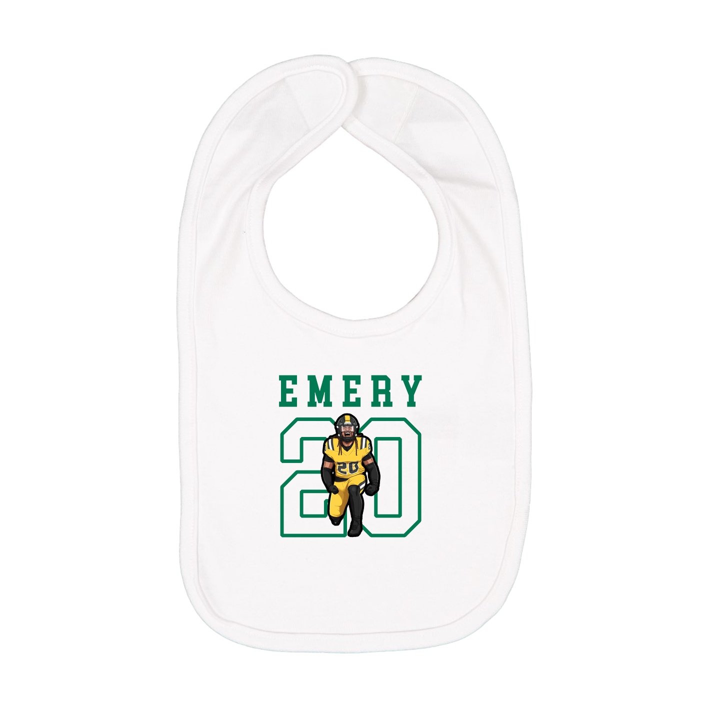 Infant Bib — Shirsey in White