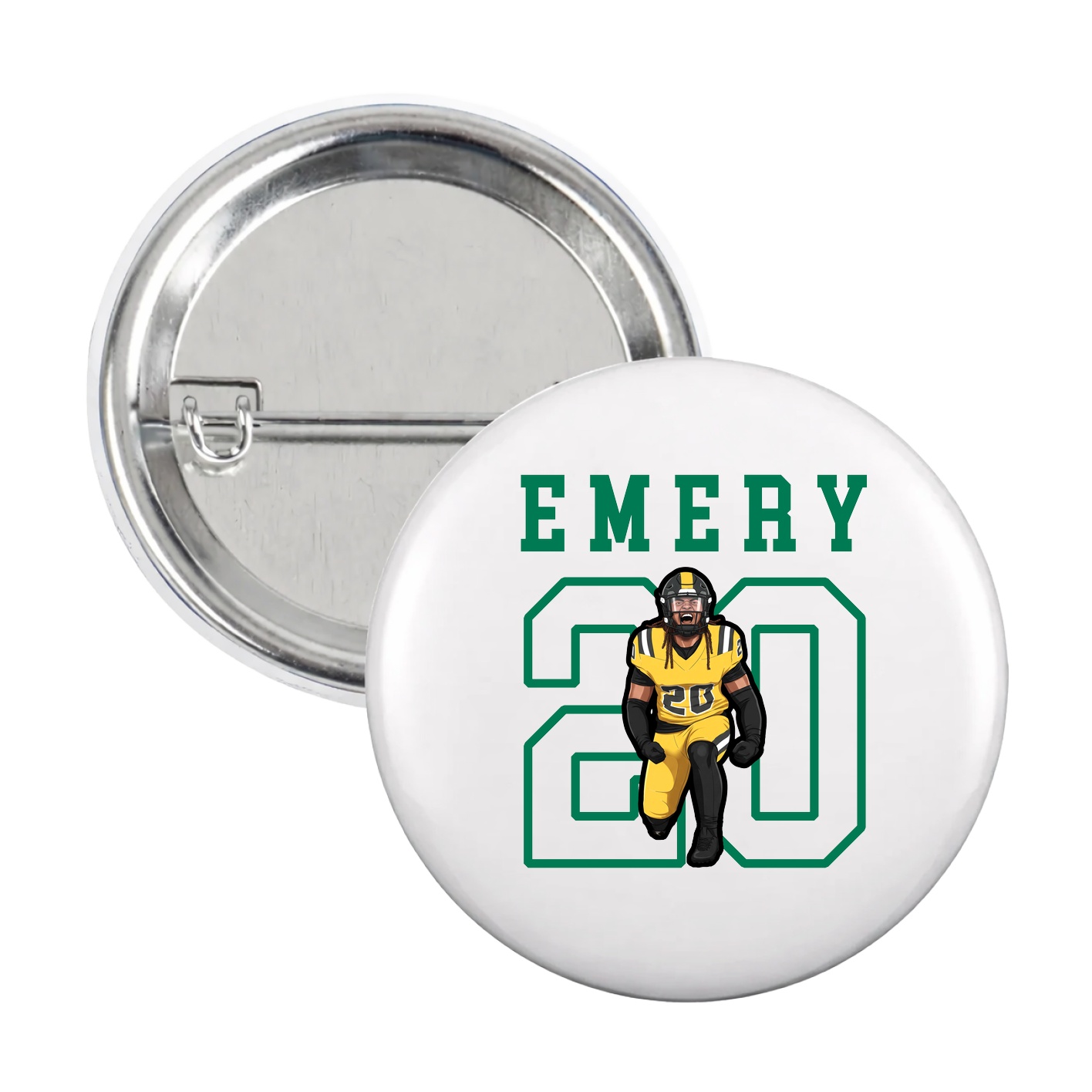 Game Day Button — Shirsey in White