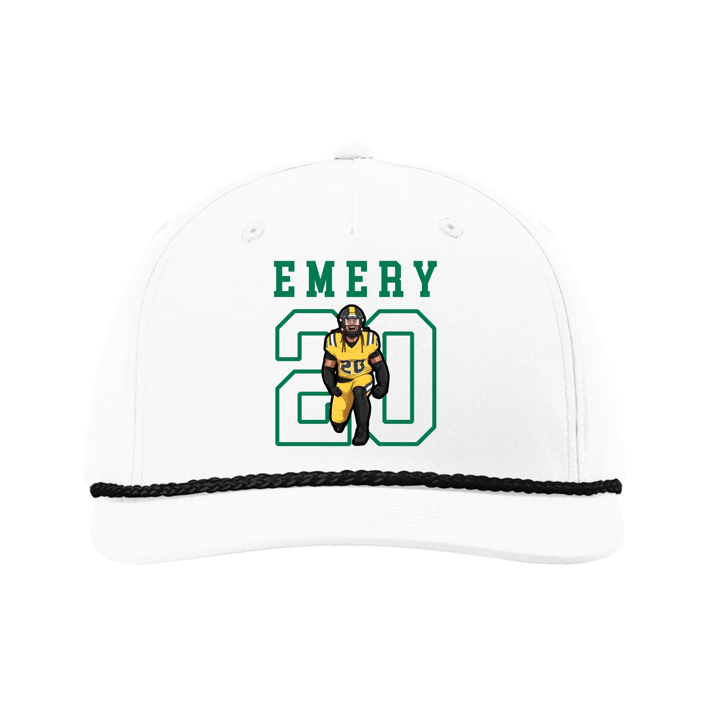 Five-Panel Classic Rope Cap — Shirsey in White