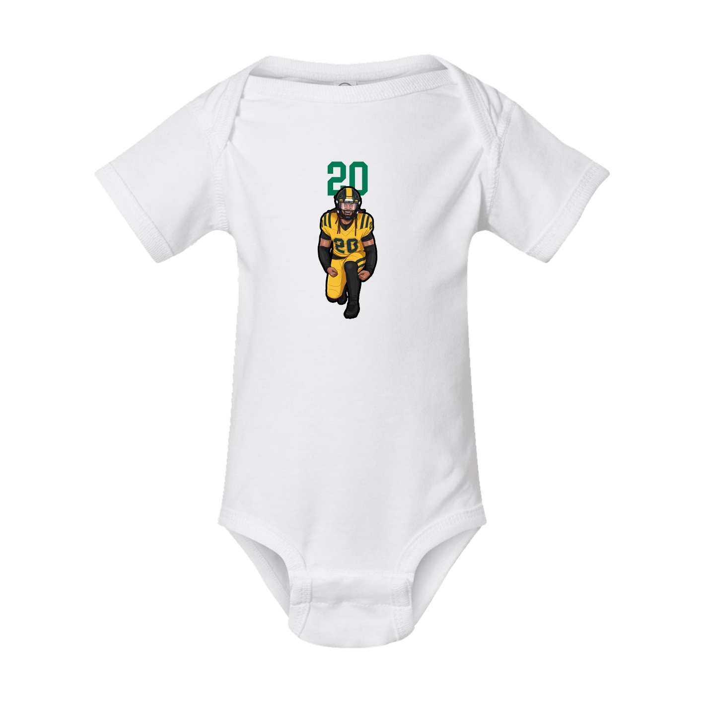 Baby Onesie — Number Top in White