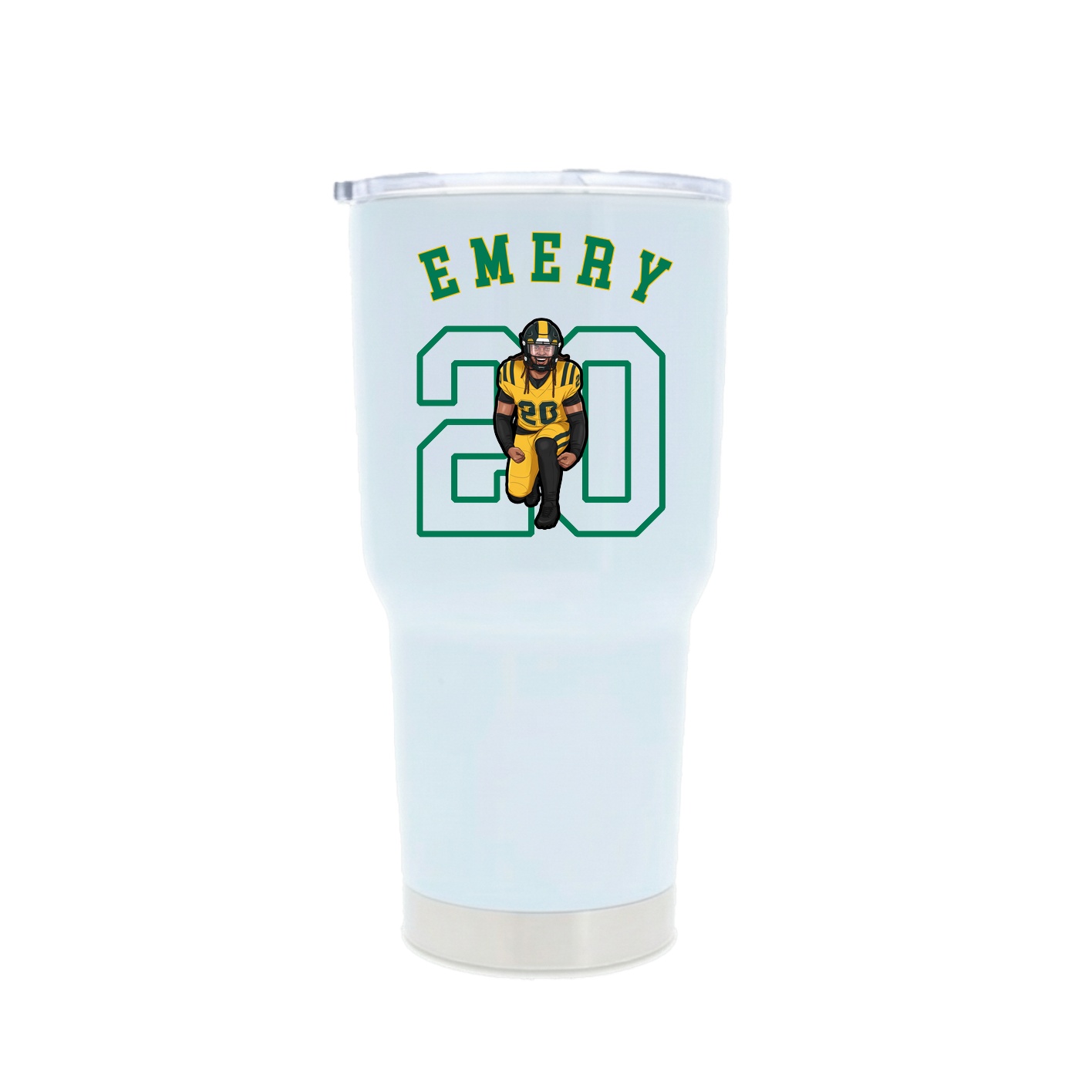 30oz Stainless Steel Tumbler — Shirsey Arch in White