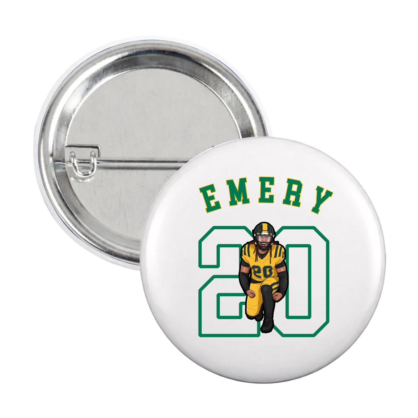 Game Day Button — Shirsey Arch in White
