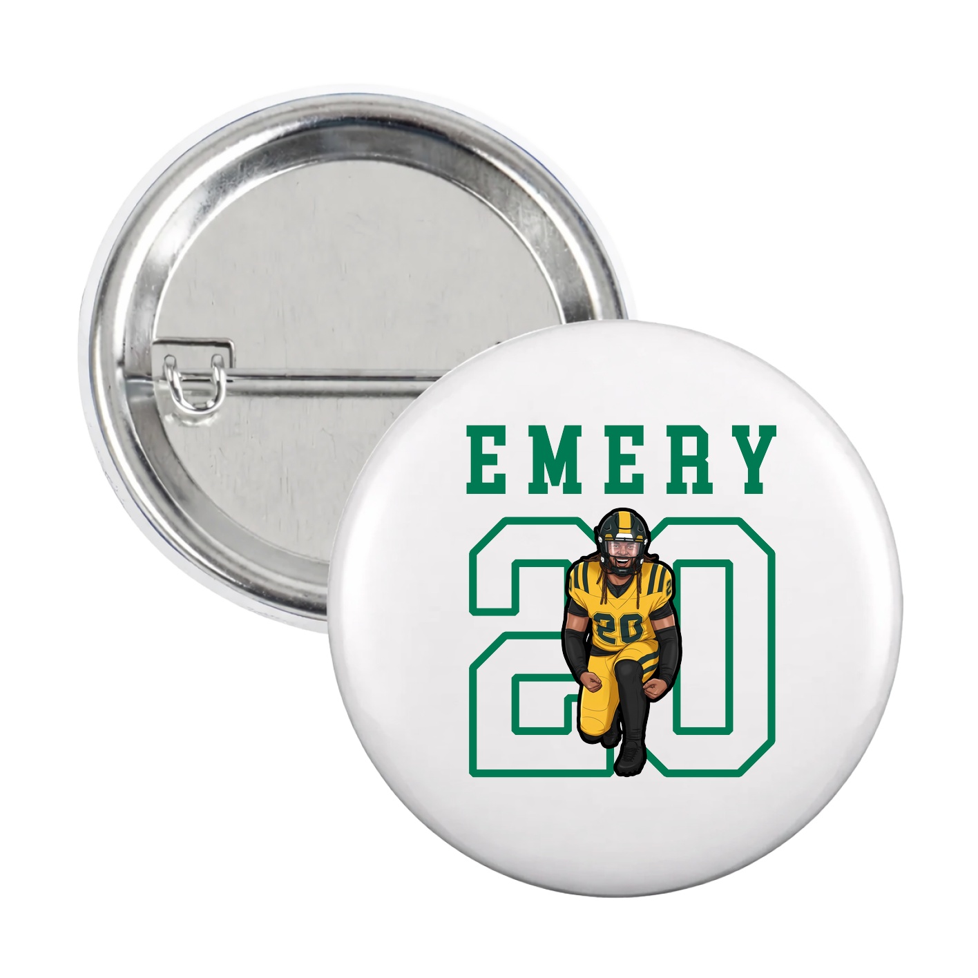 Game Day Button — Shirsey in White