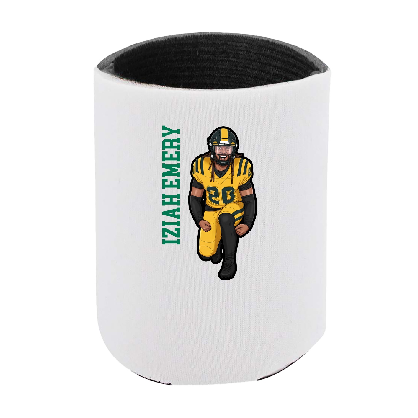 Can Holder — Name Vertical in White