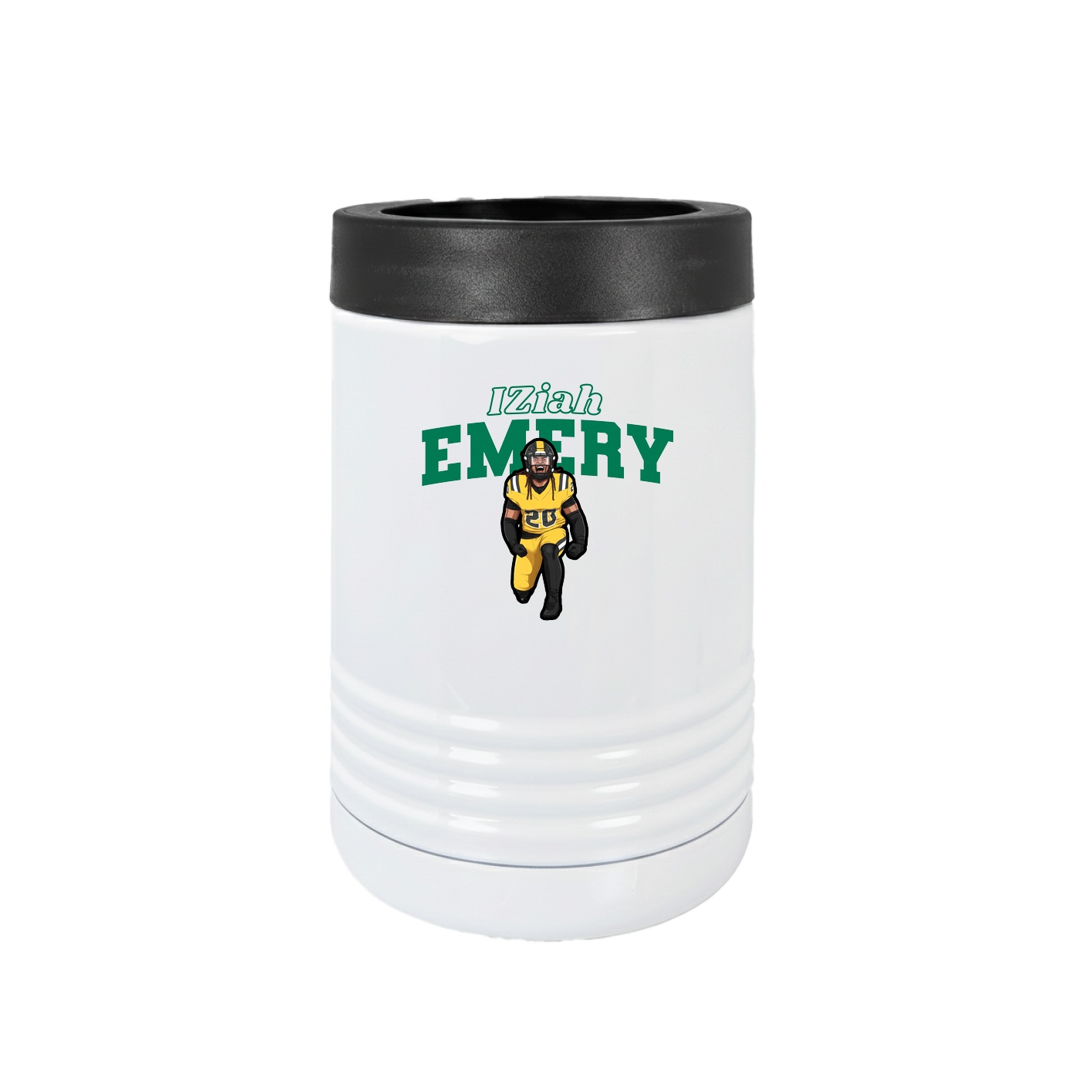 Beverage Holder — Name Arch in White