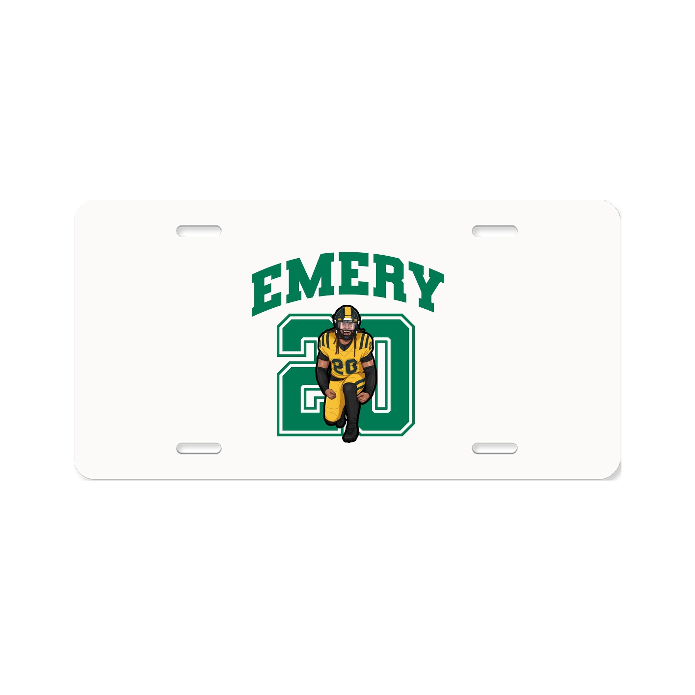 License Plate — Number in Classic