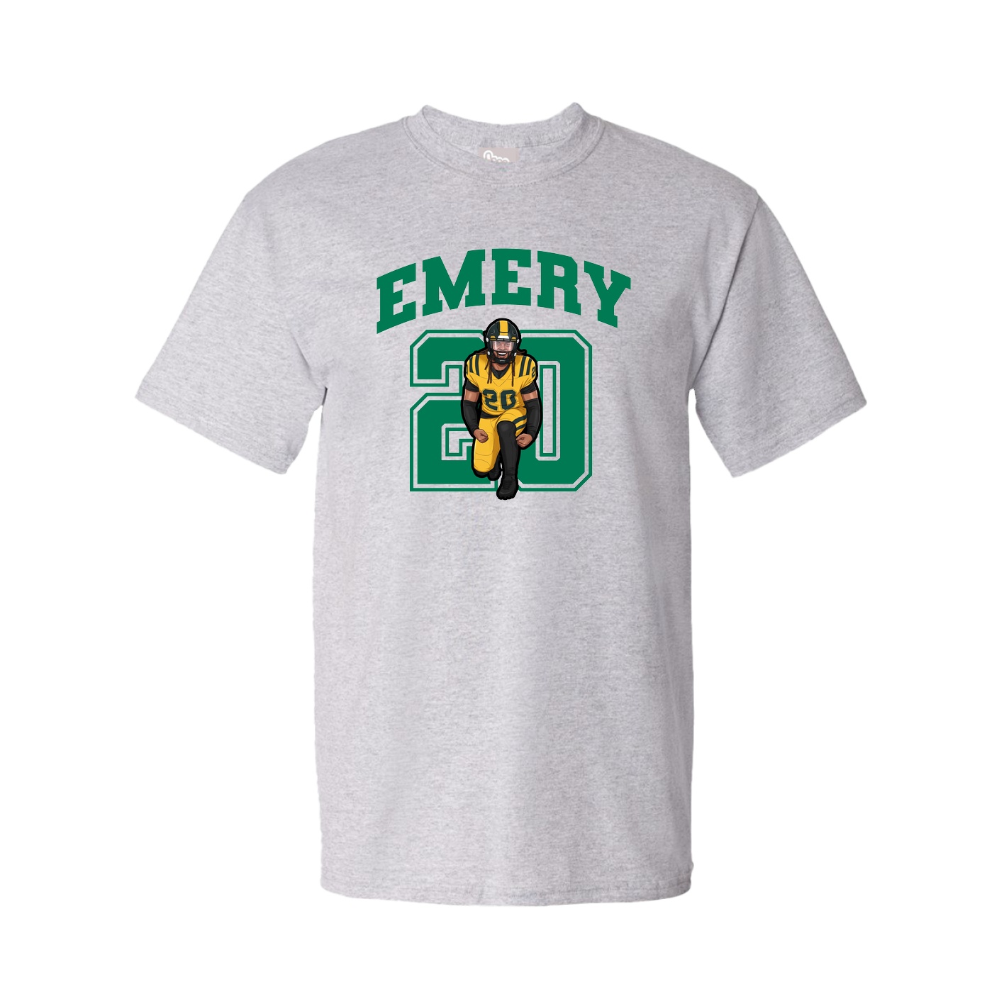 Youth Tee — Number in Grey