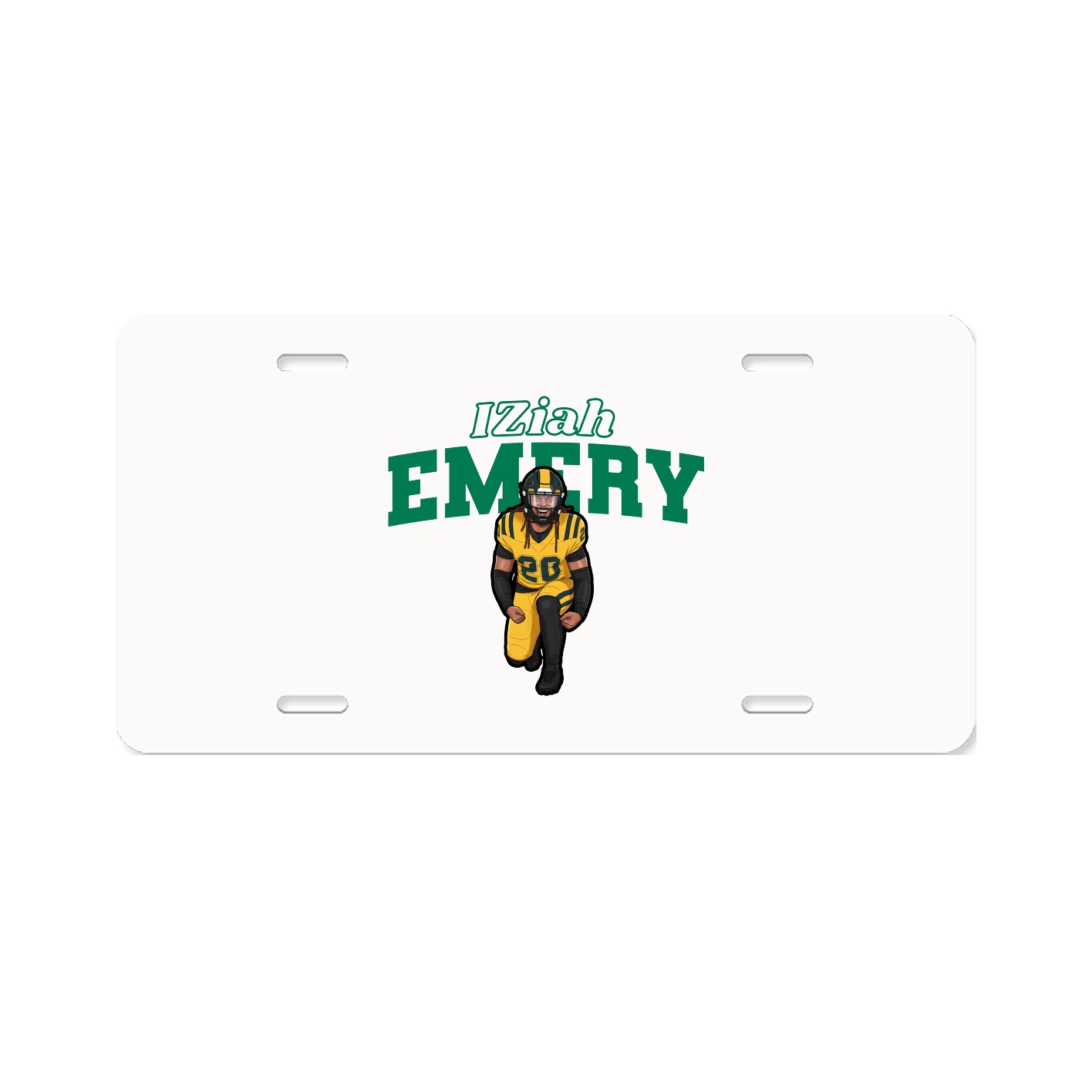 License Plate — Name Arch in Classic