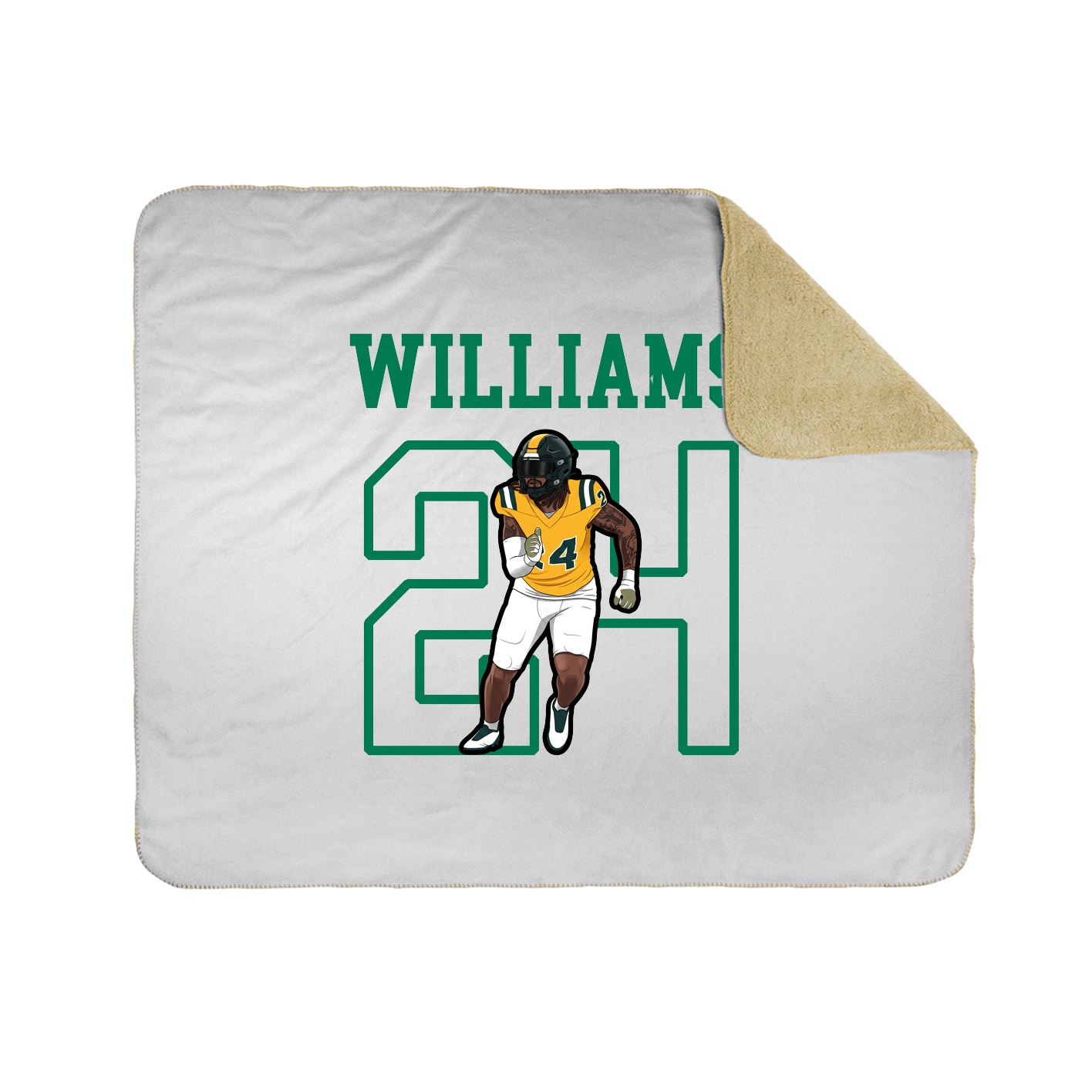 Throw Blanket — Shirsey in White