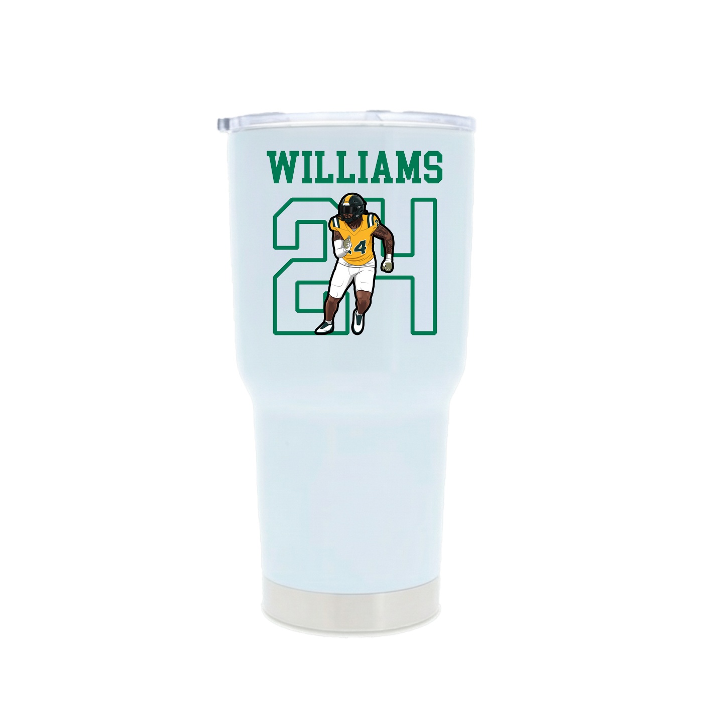 30oz Stainless Steel Tumbler — Shirsey in White