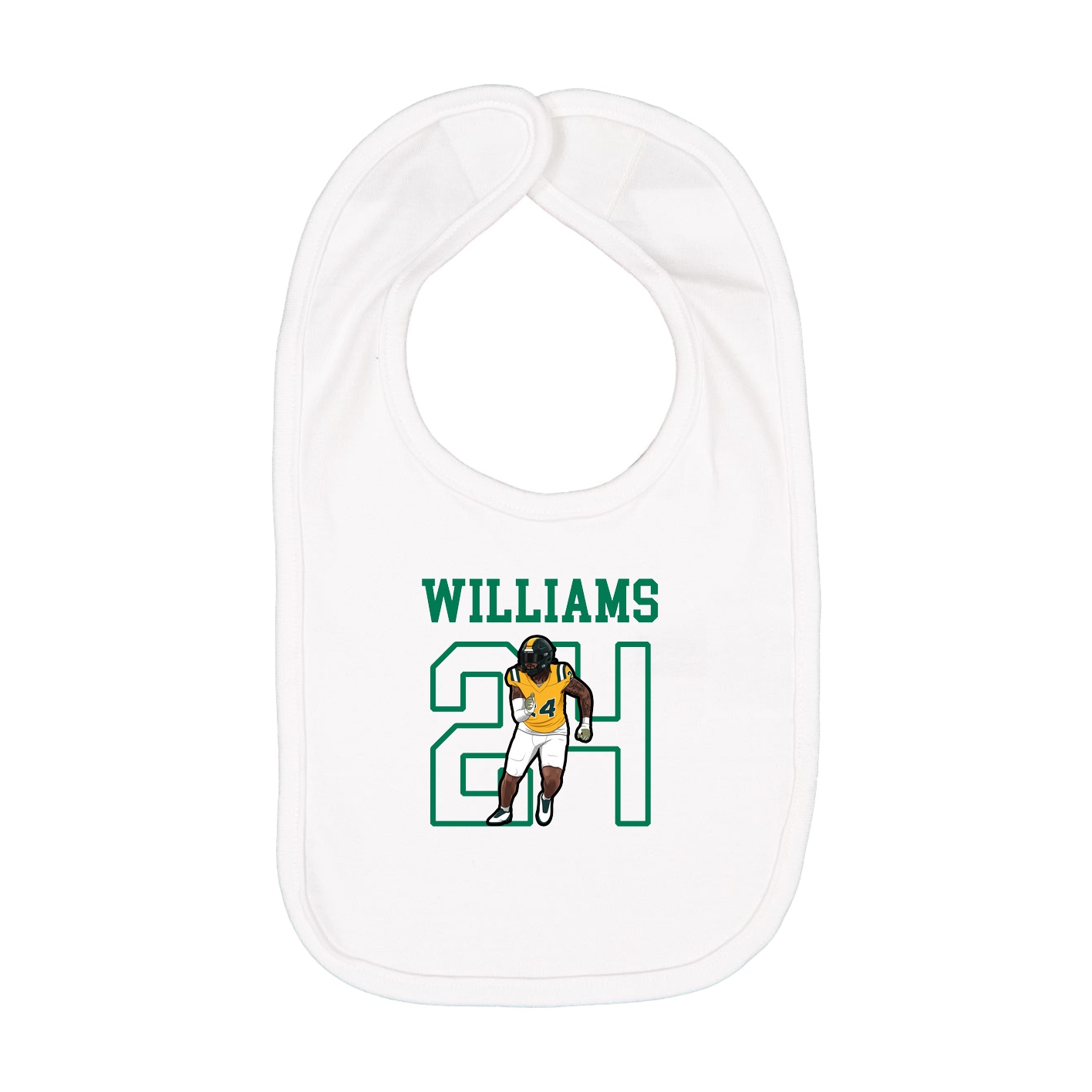 Infant Bib — Shirsey in White
