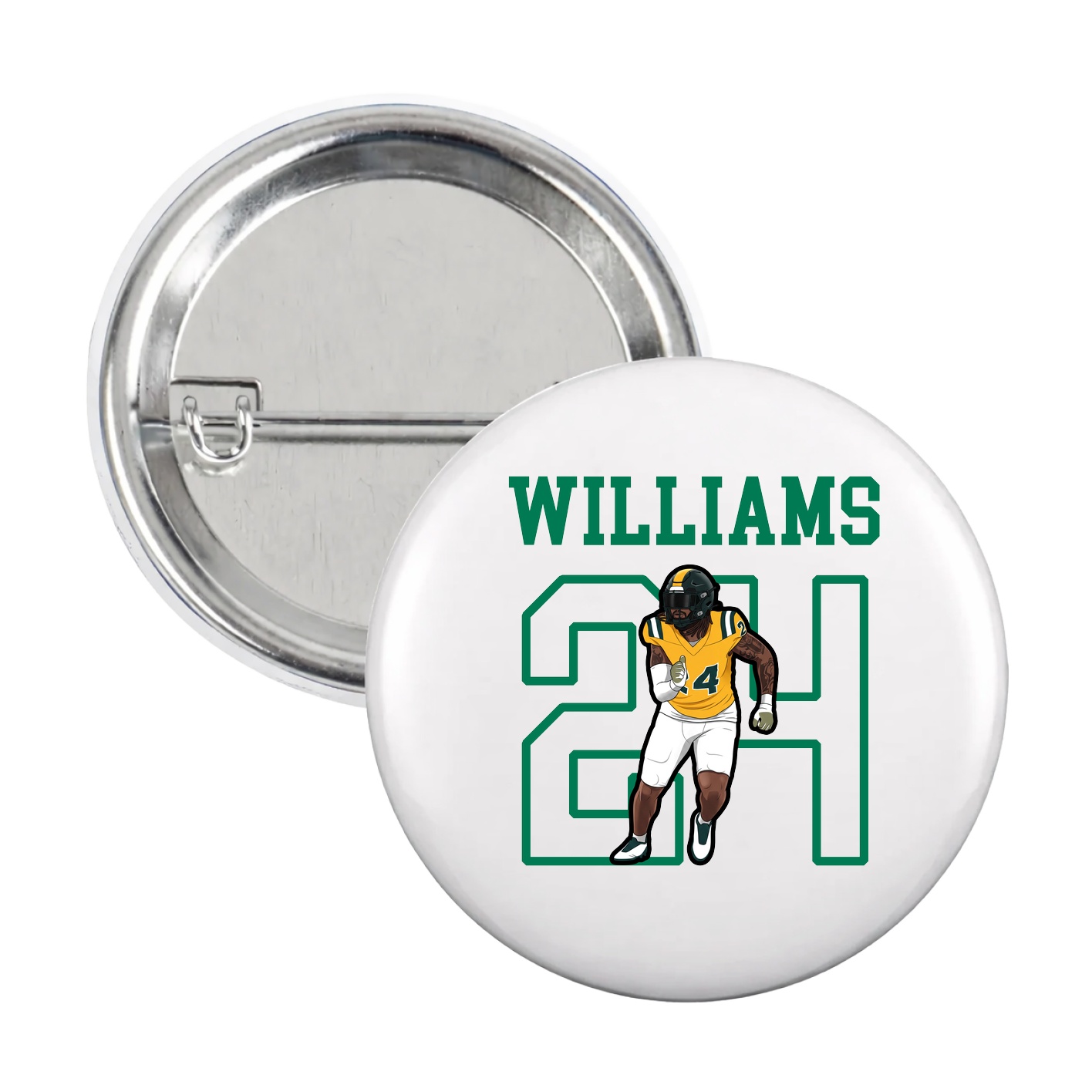 Game Day Button — Shirsey in White