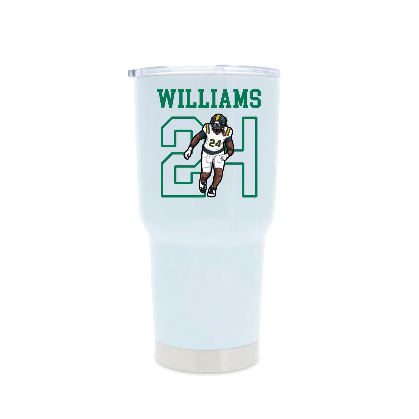 30oz Stainless Steel Tumbler — Shirsey in White