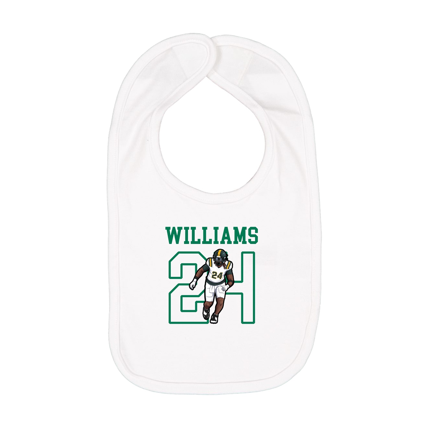 Infant Bib — Shirsey in White