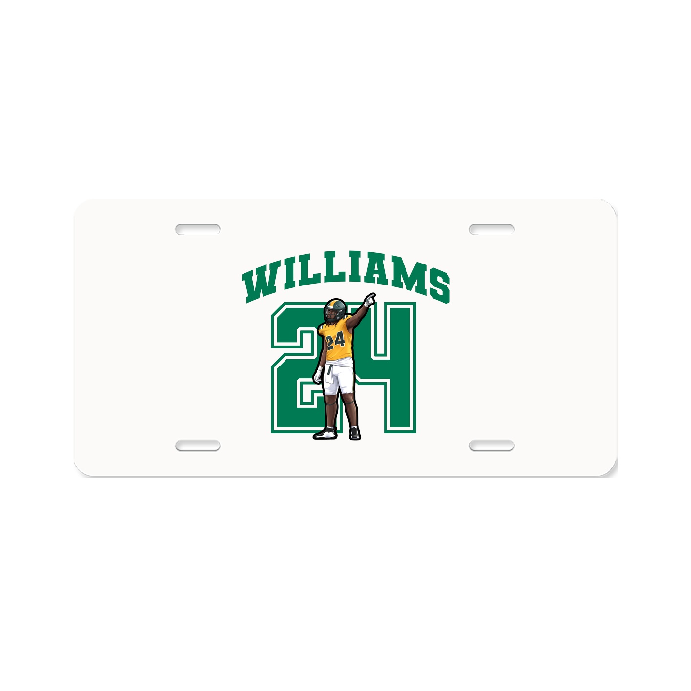 License Plate — Number in Classic
