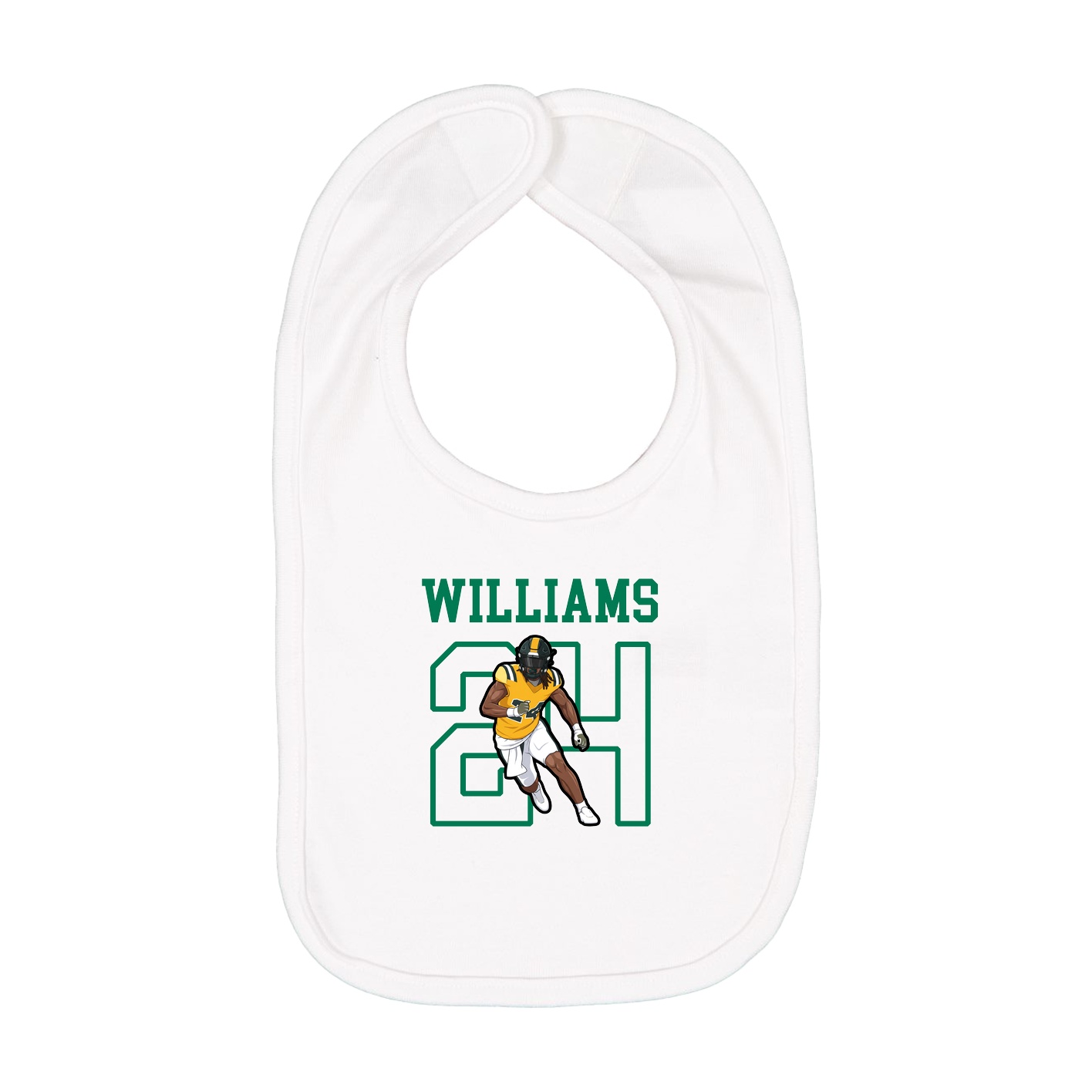 Infant Bib — Shirsey in White