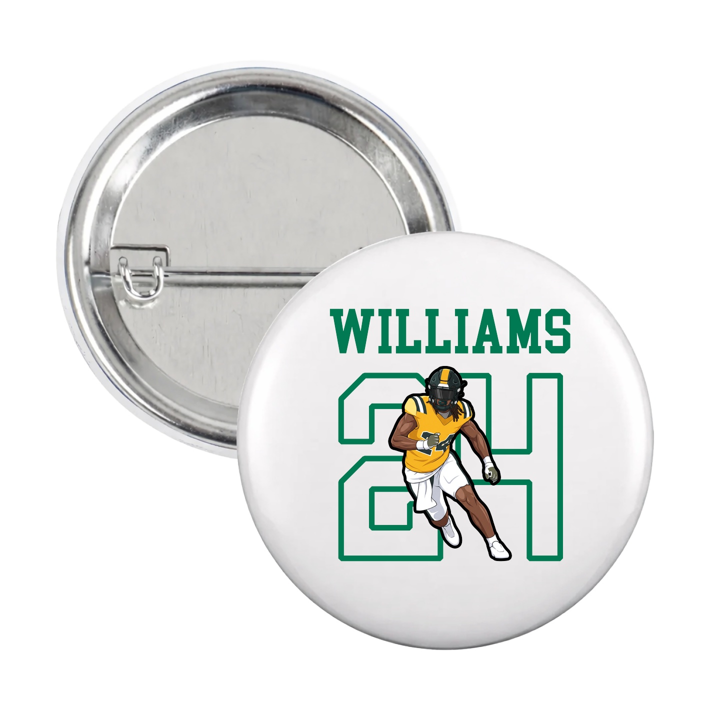 Game Day Button — Shirsey in White