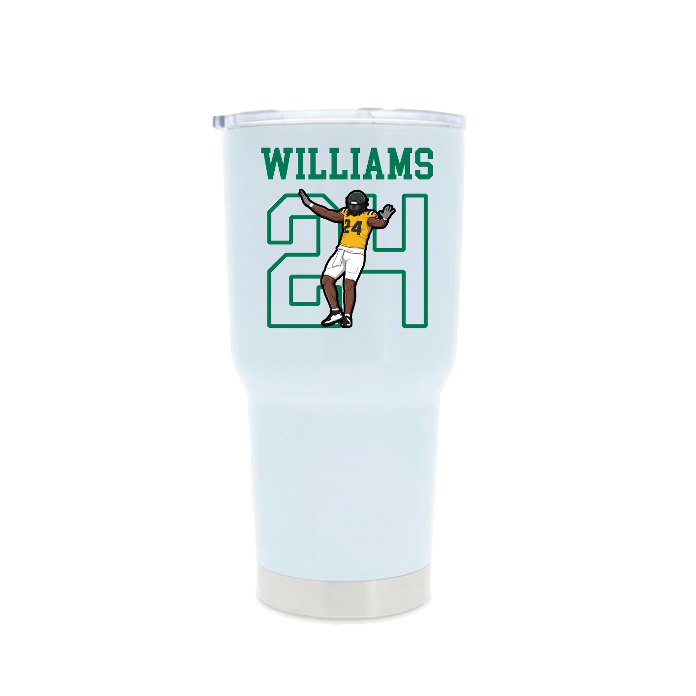 30oz Stainless Steel Tumbler — Shirsey in White