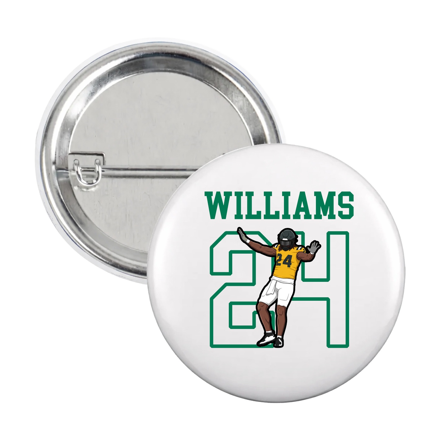 Game Day Button — Shirsey in White