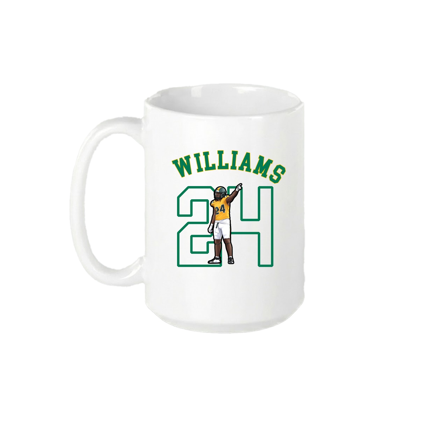 15oz Coffee Mug — Shirsey Arch in White