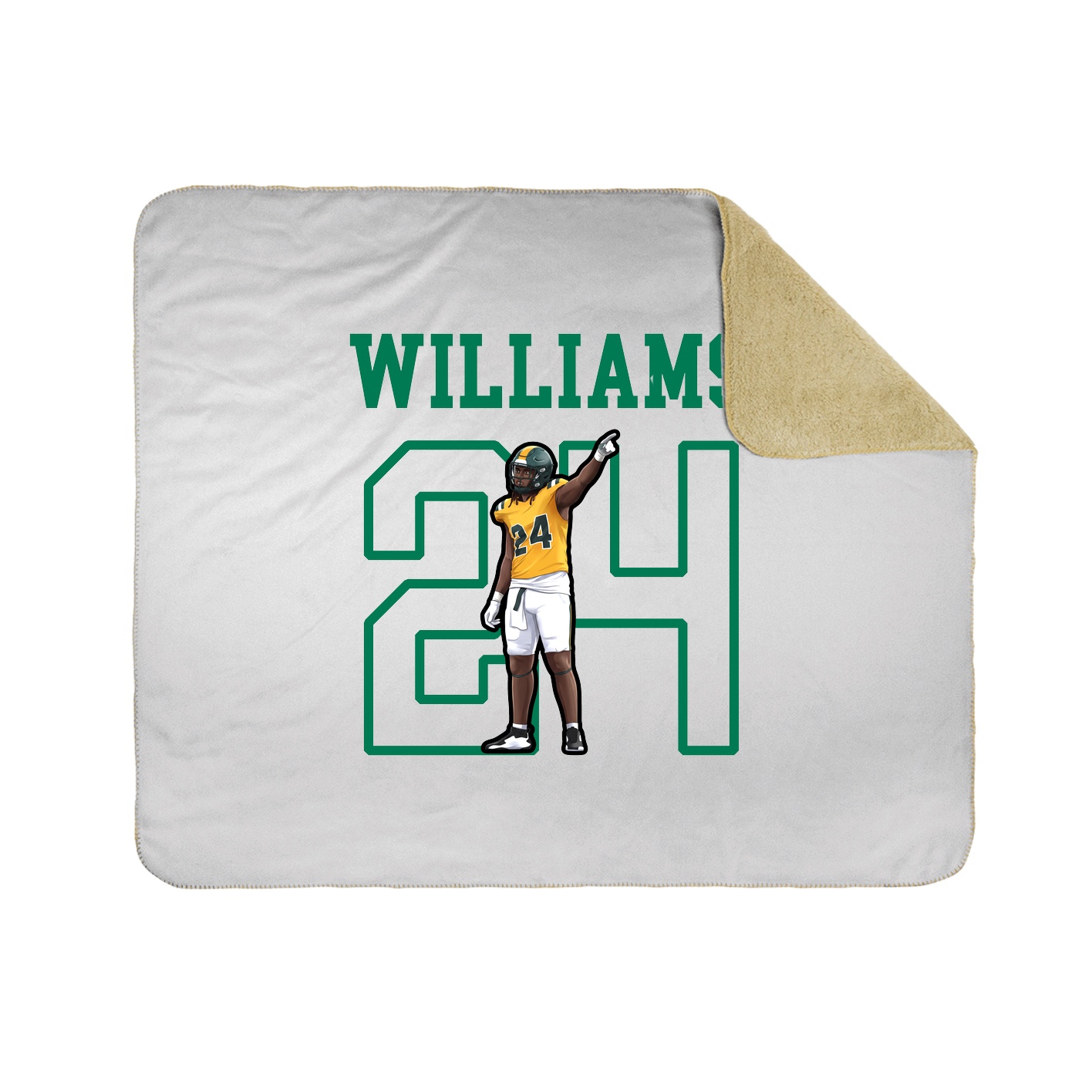 Throw Blanket — Shirsey in White