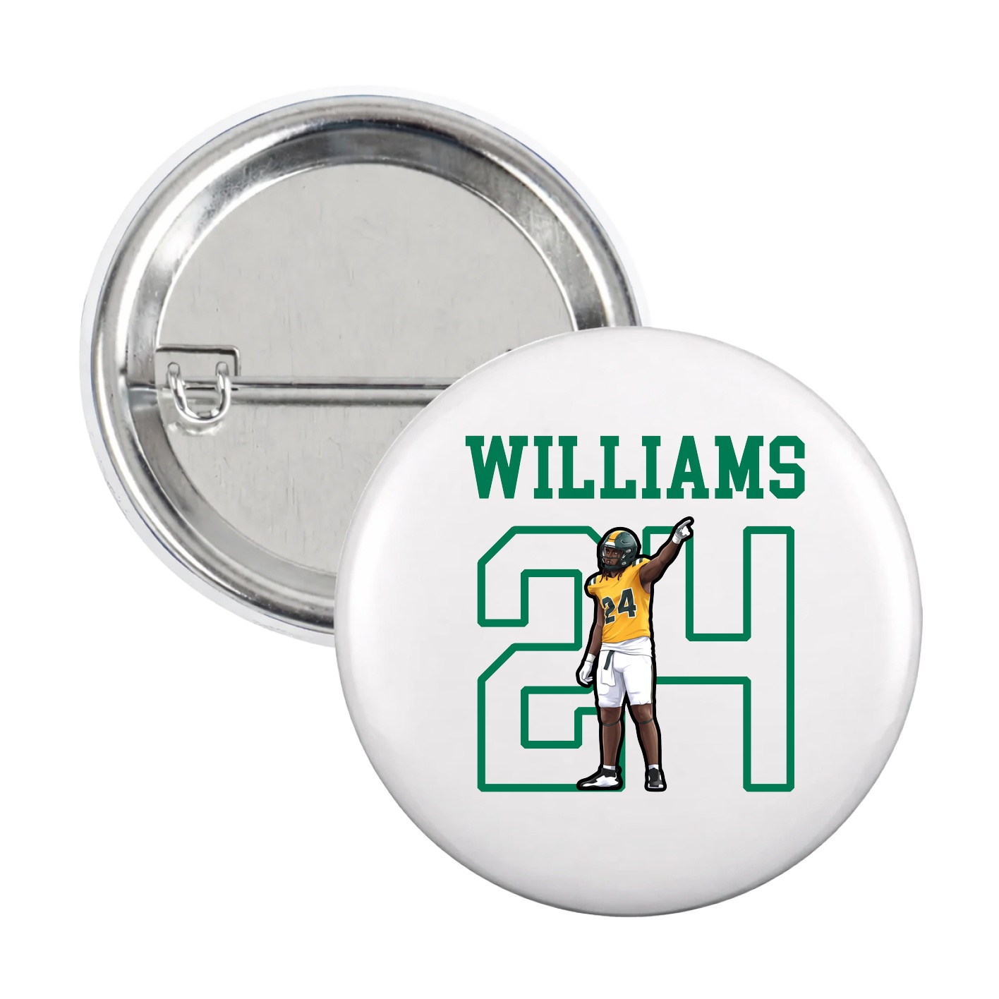 Game Day Button — Shirsey in White
