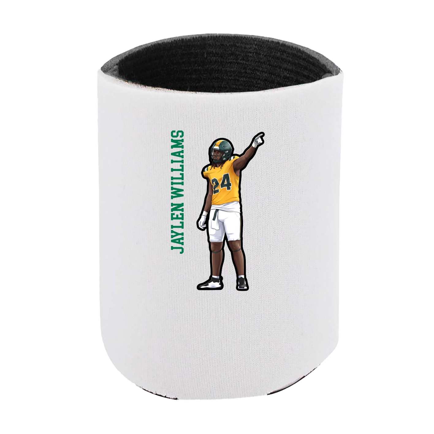 Can Holder — Name Vertical in White