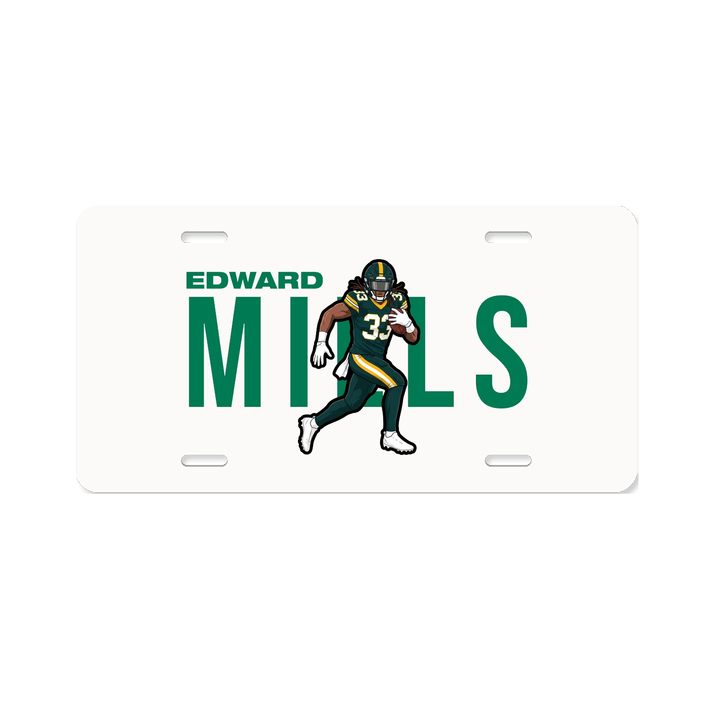 License Plate — Player Name in Classic