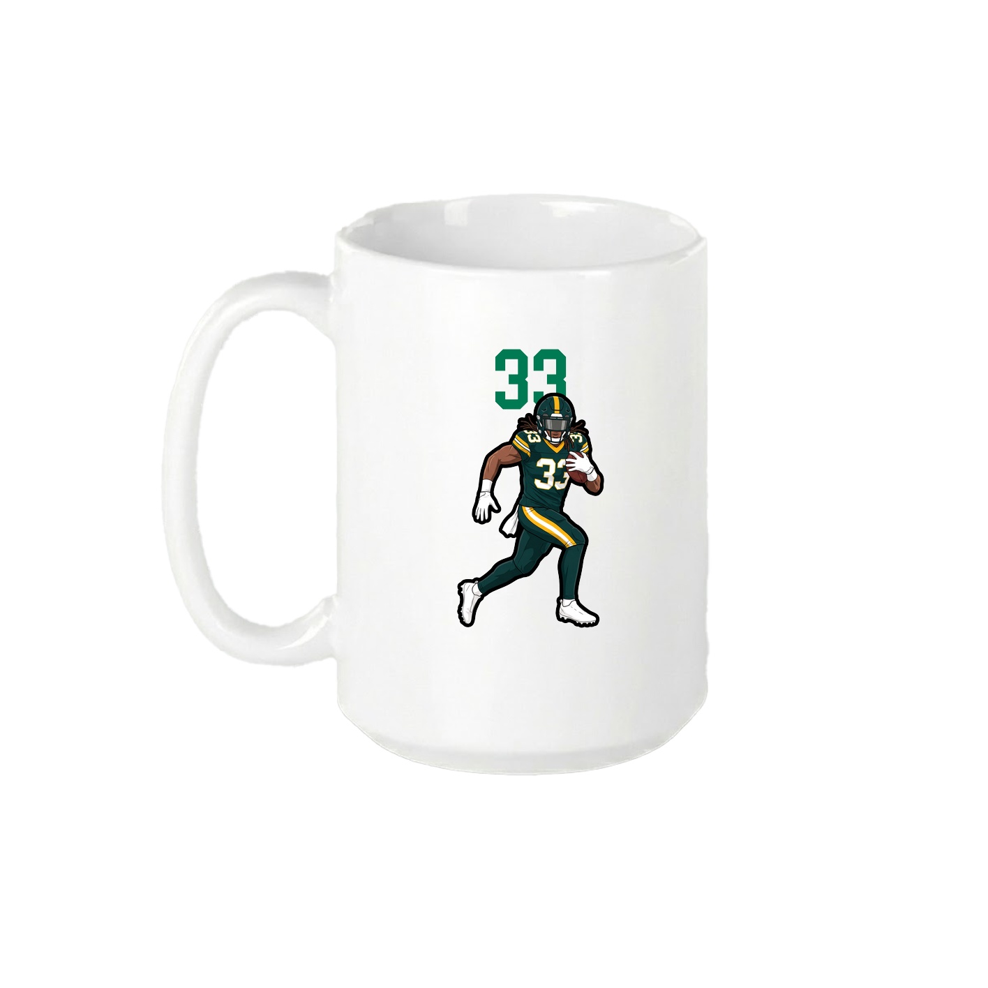 15oz Coffee Mug — Number Top in White