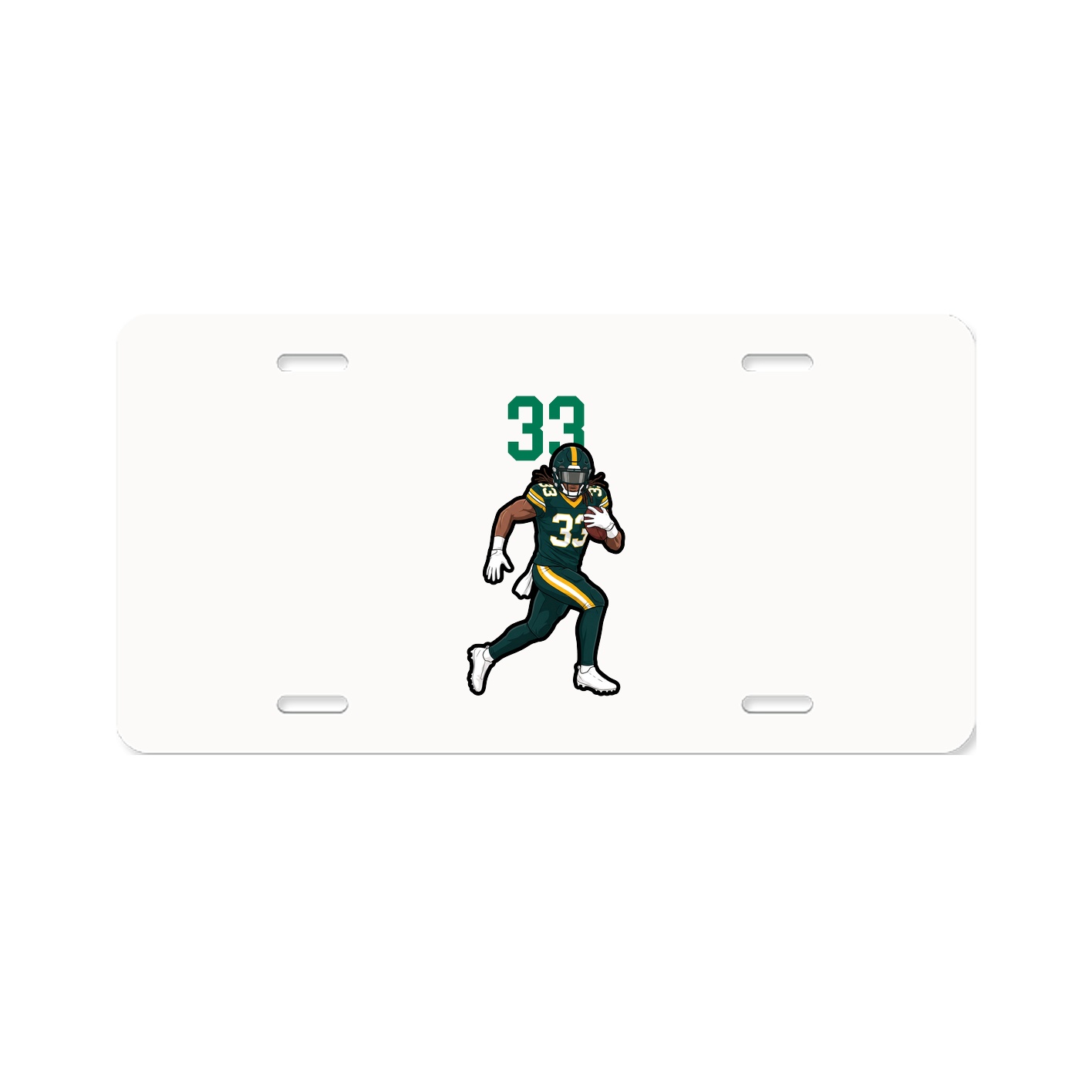 License Plate — Number Top in Classic