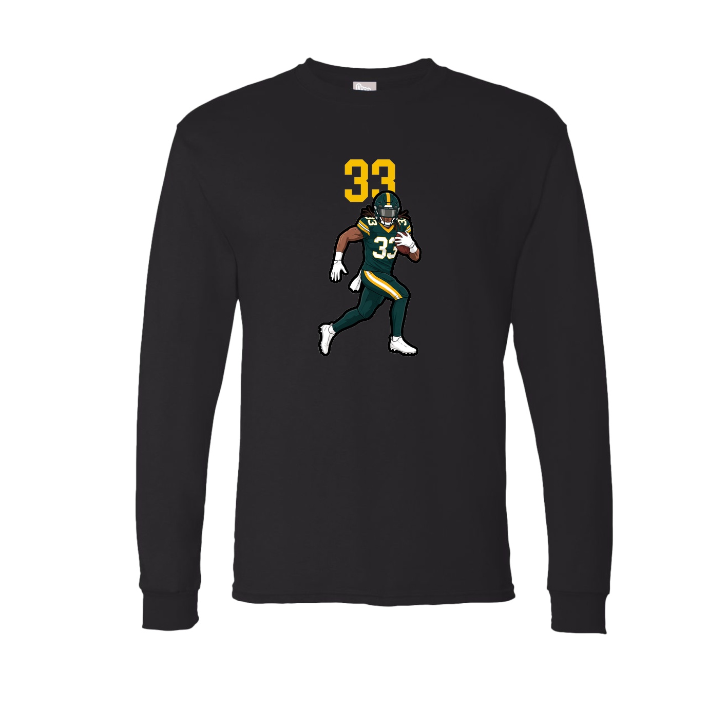 Long Sleeve Tee — Number Top in Black