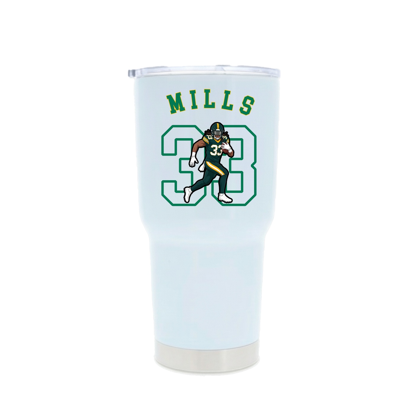 30oz Stainless Steel Tumbler — Shirsey Arch in White