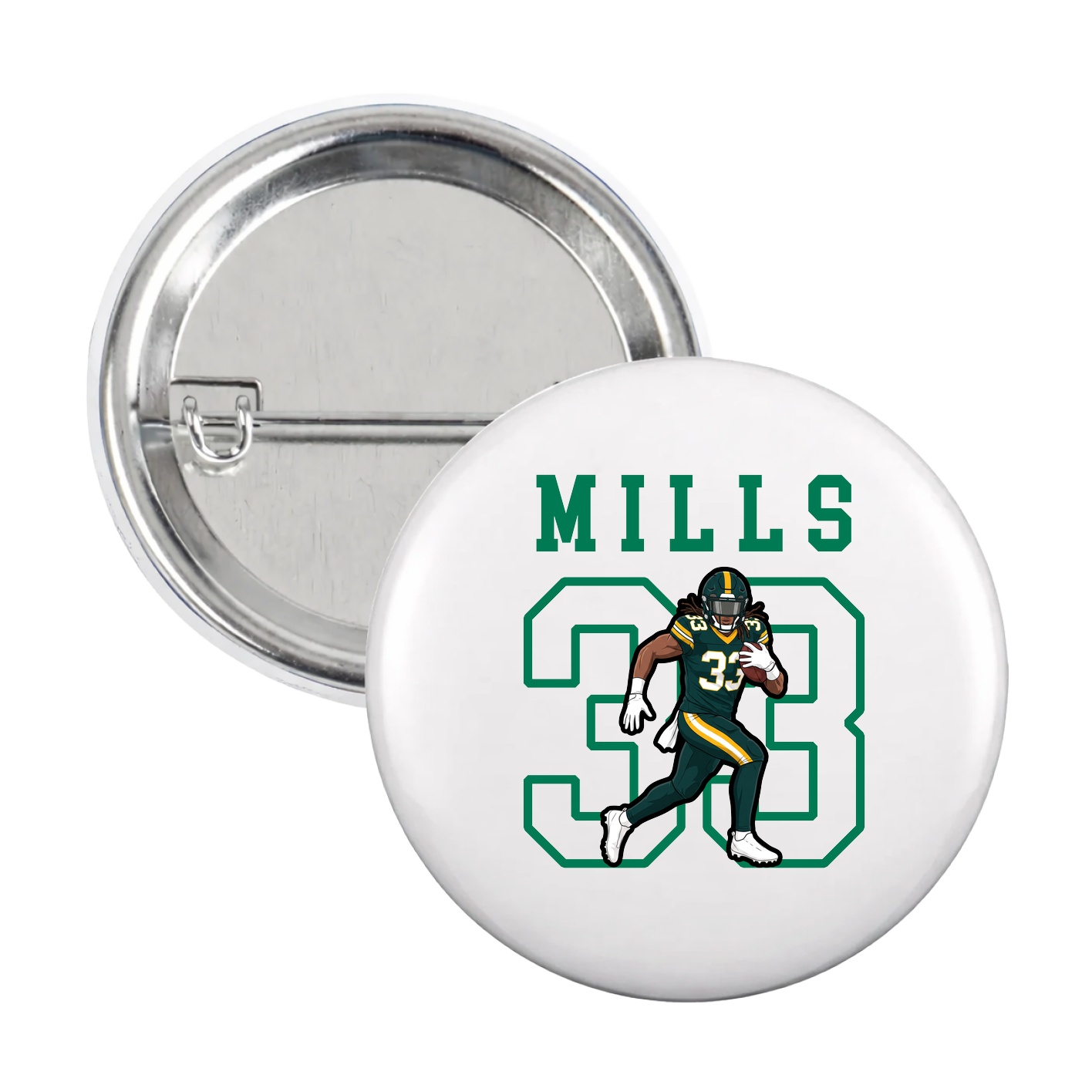 Game Day Button — Shirsey in White