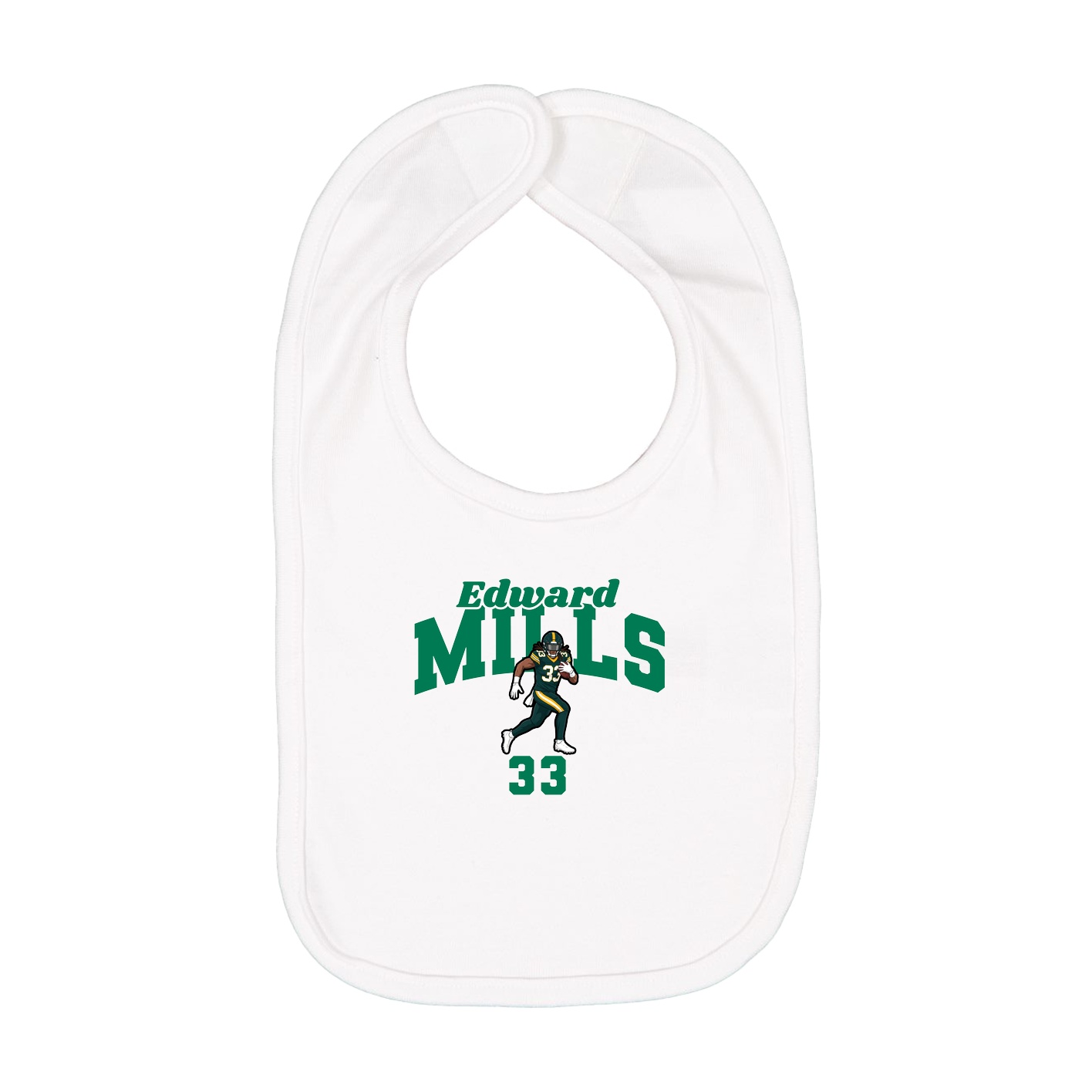Infant Bib — Signature Arch in White