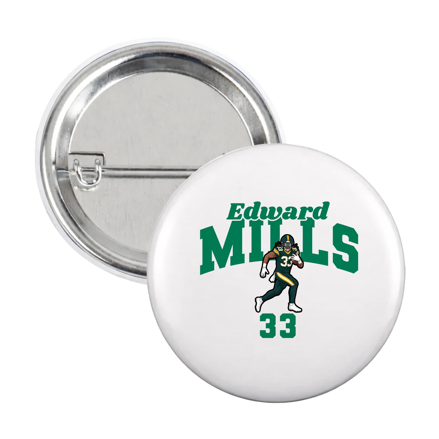Game Day Button — Signature Arch in White