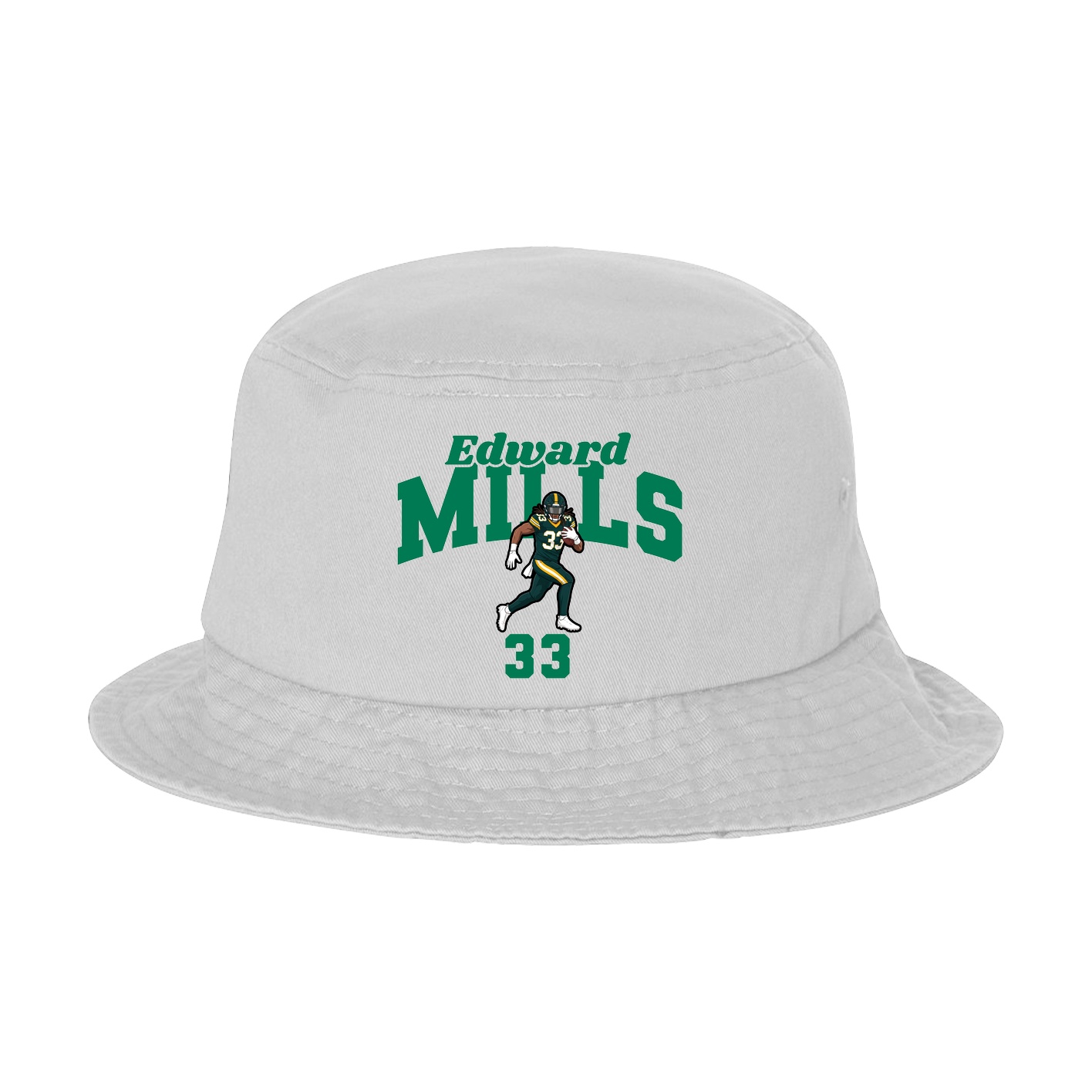 Bucket Cap — Signature Arch in White