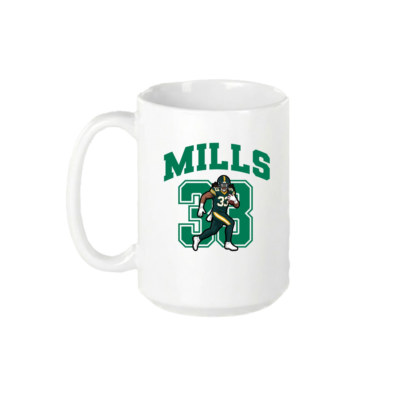 15oz Coffee Mug — Number in White
