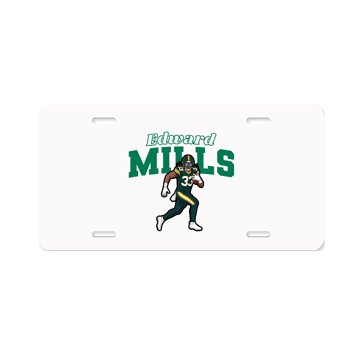 License Plate — Name Arch in Classic