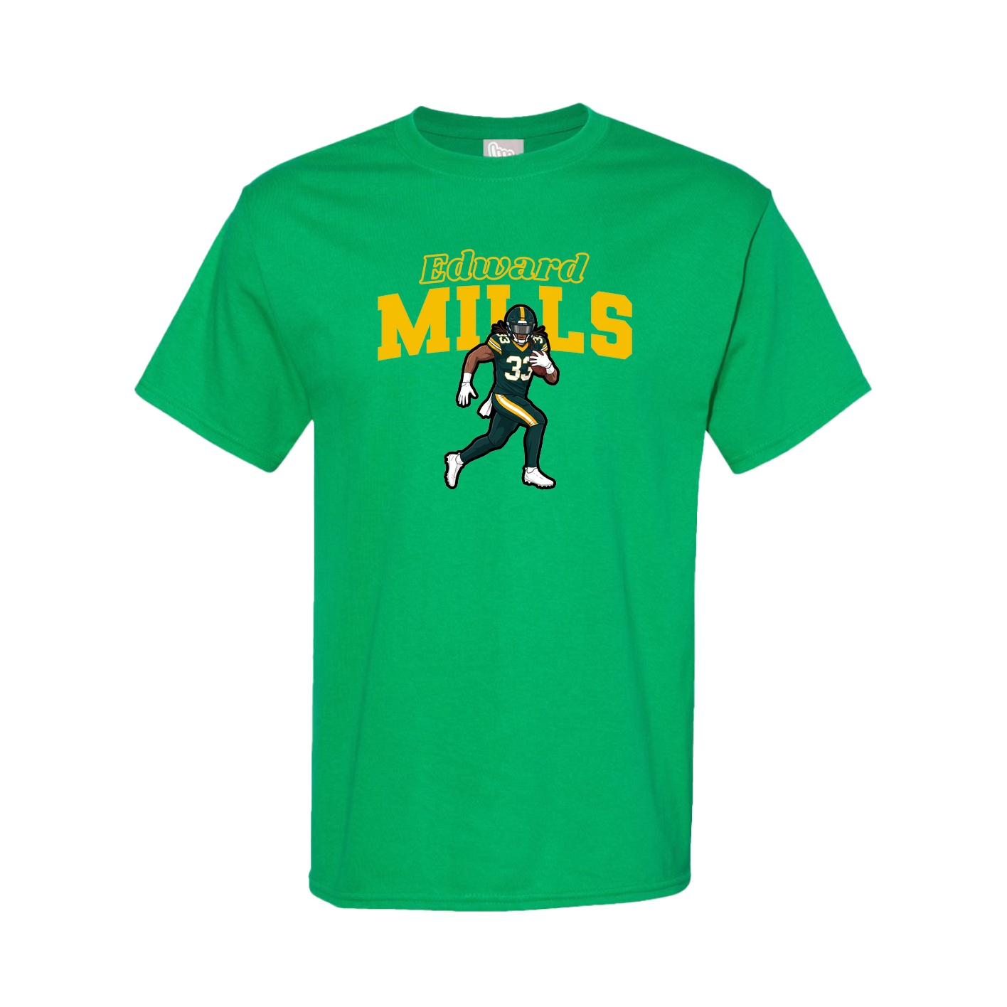 Youth Tee — Name Arch in Green