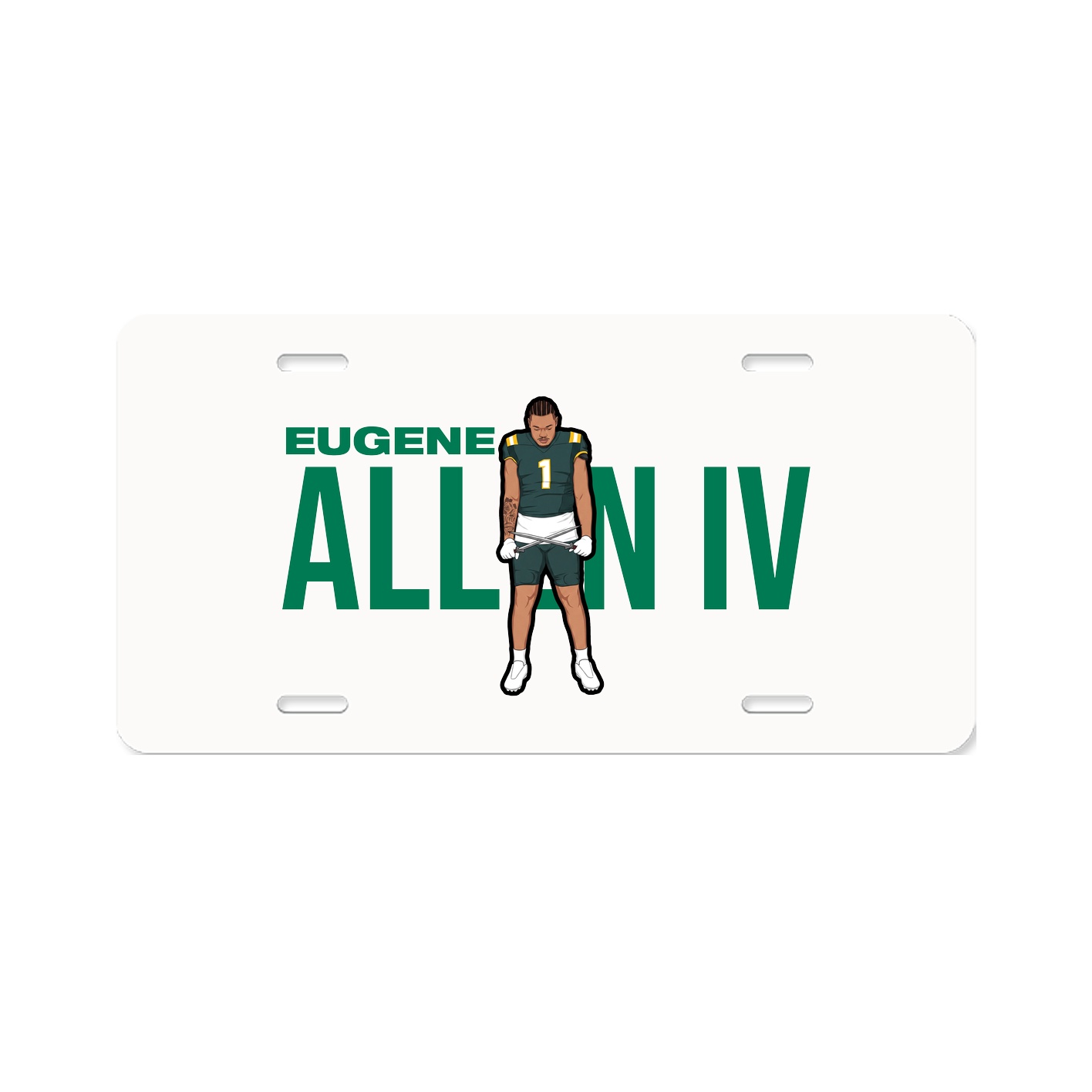 License Plate — Player Name in Classic