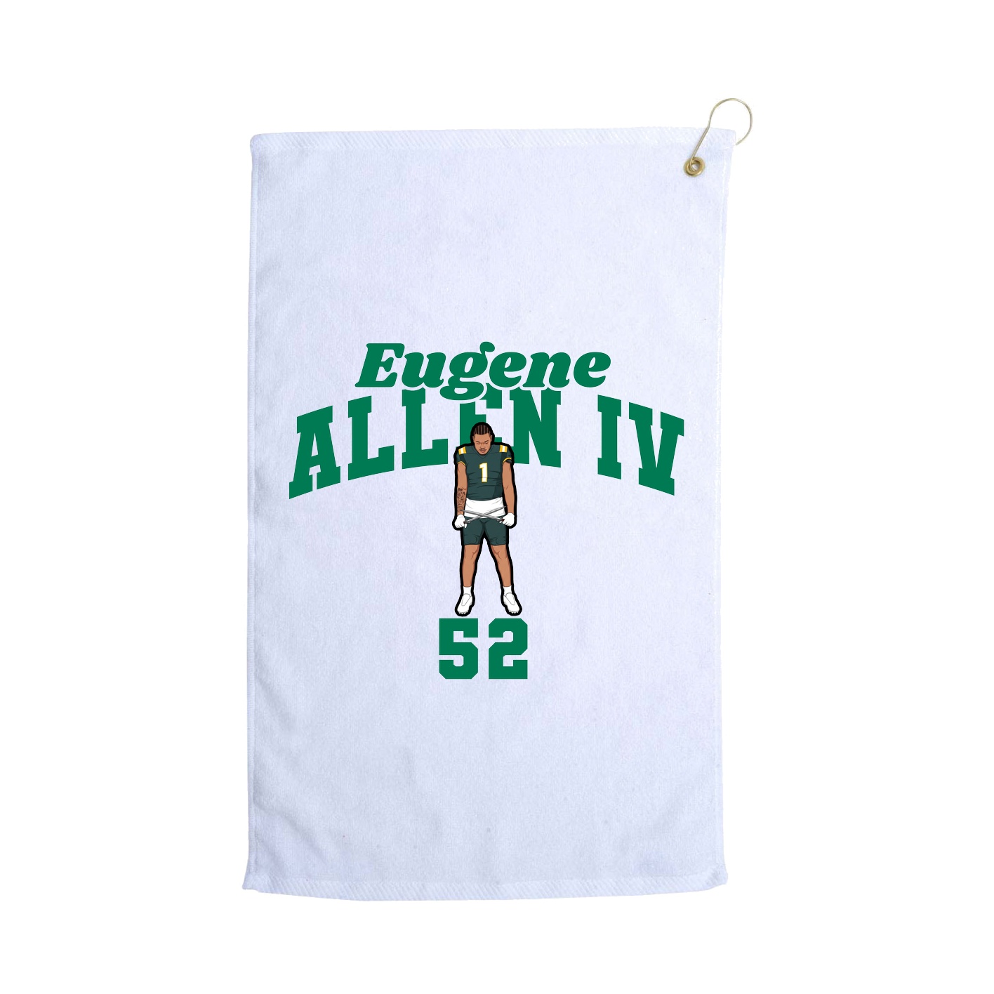 Golf Towel — Signature Arch in White