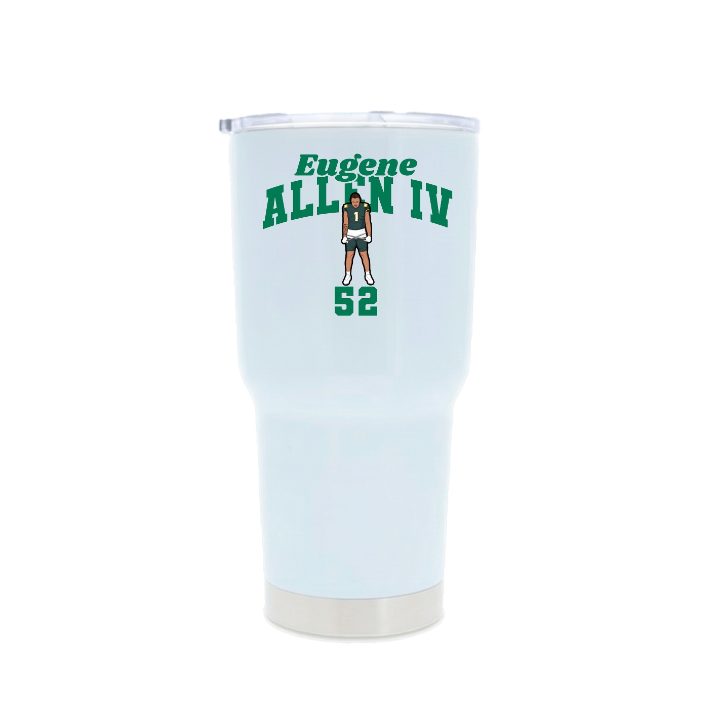 30oz Stainless Steel Tumbler — Signature Arch in White