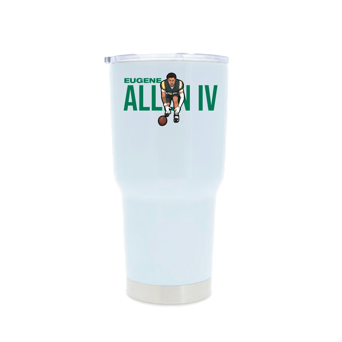 30oz Stainless Steel Tumbler — Player Name in White