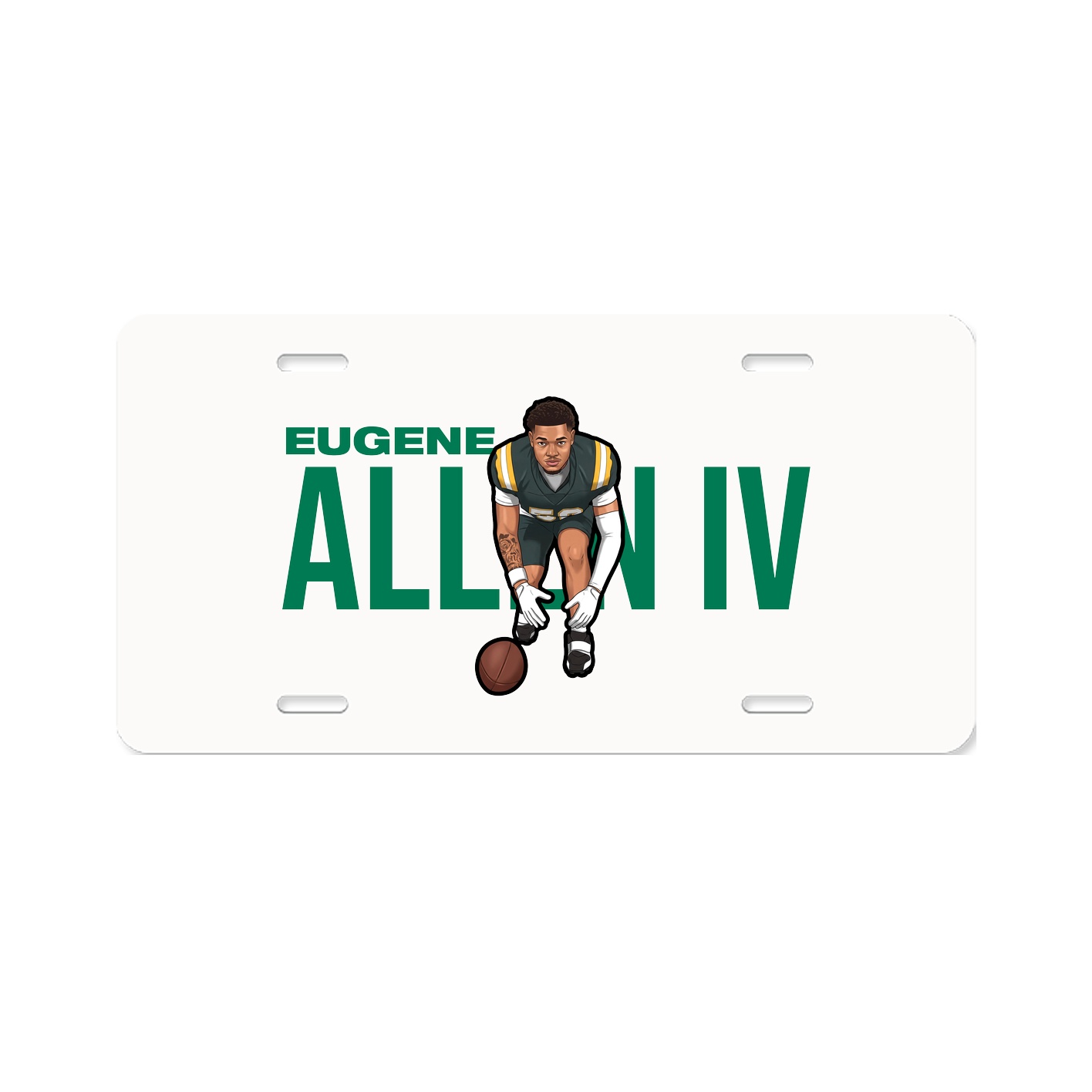 License Plate — Player Name in Classic