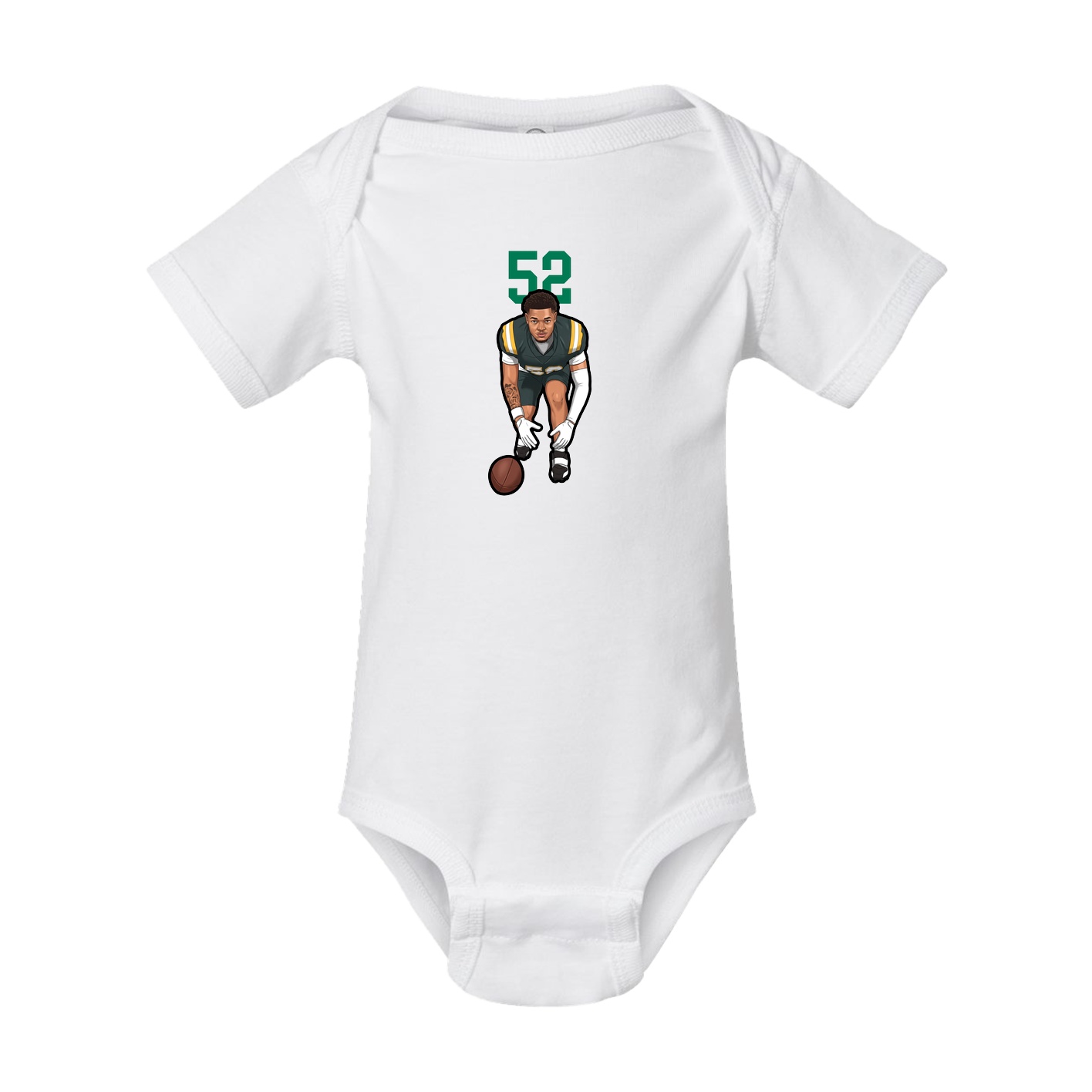 Baby Onesie — Number Top in White