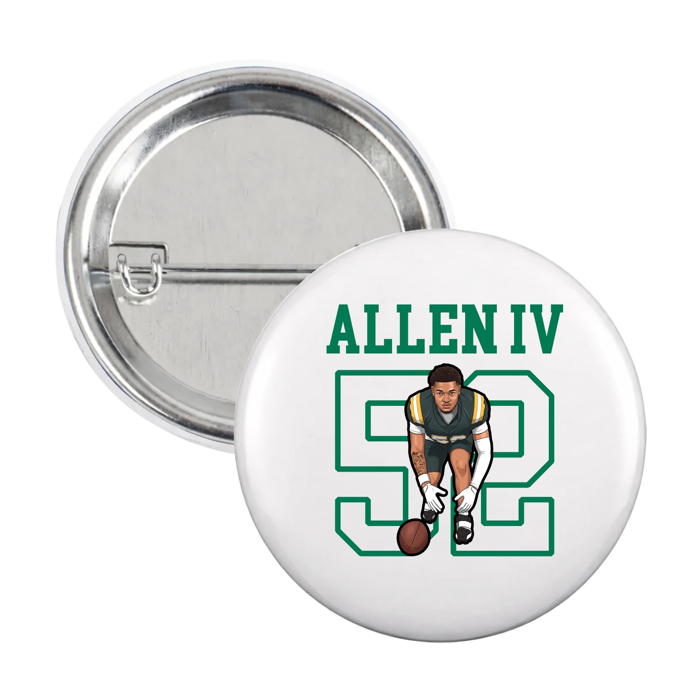 Game Day Button — Shirsey in White