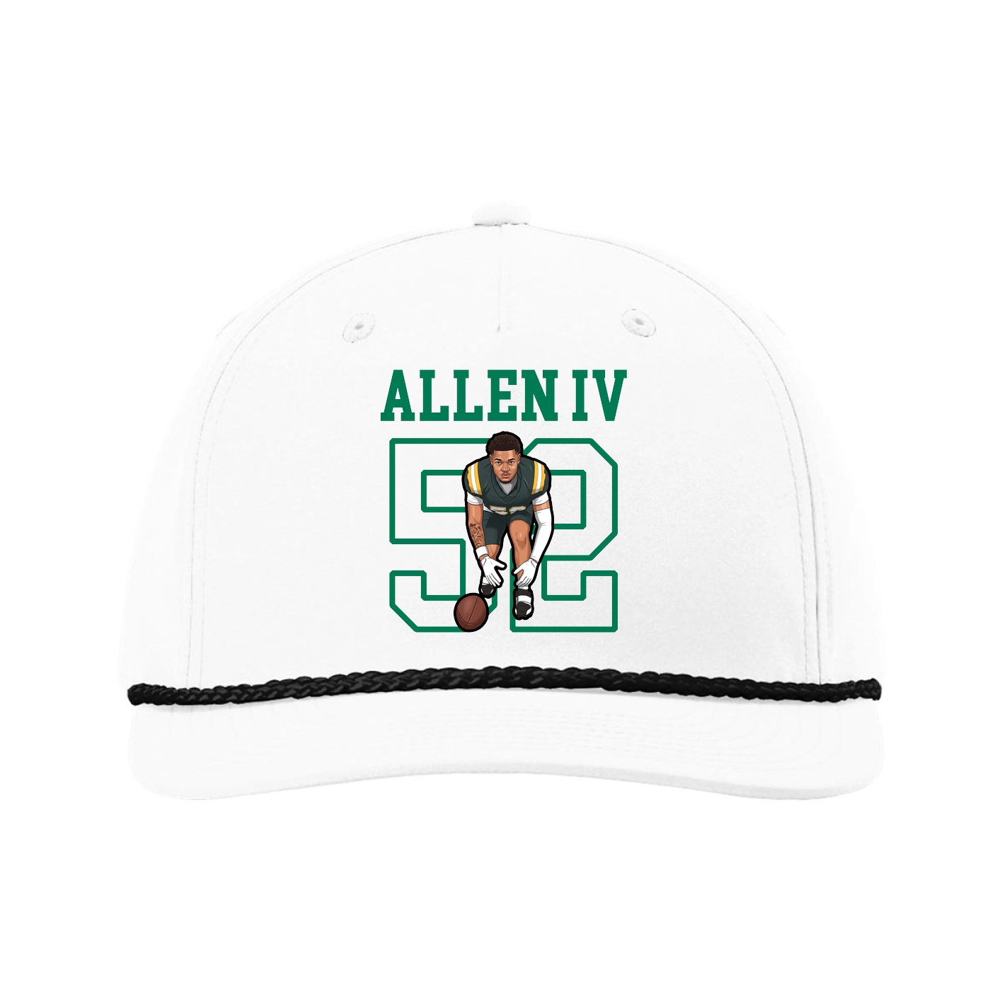 Five-Panel Classic Rope Cap — Shirsey in White